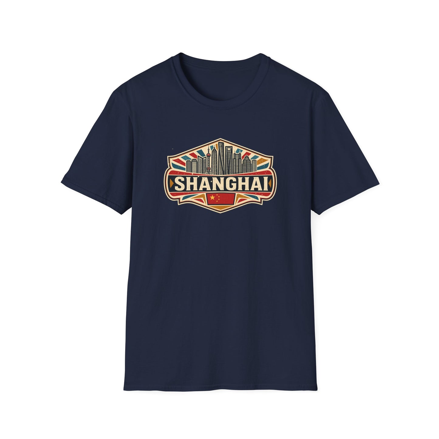 Shanghai Skyline T-Shirt — Vintage City Travel Tee