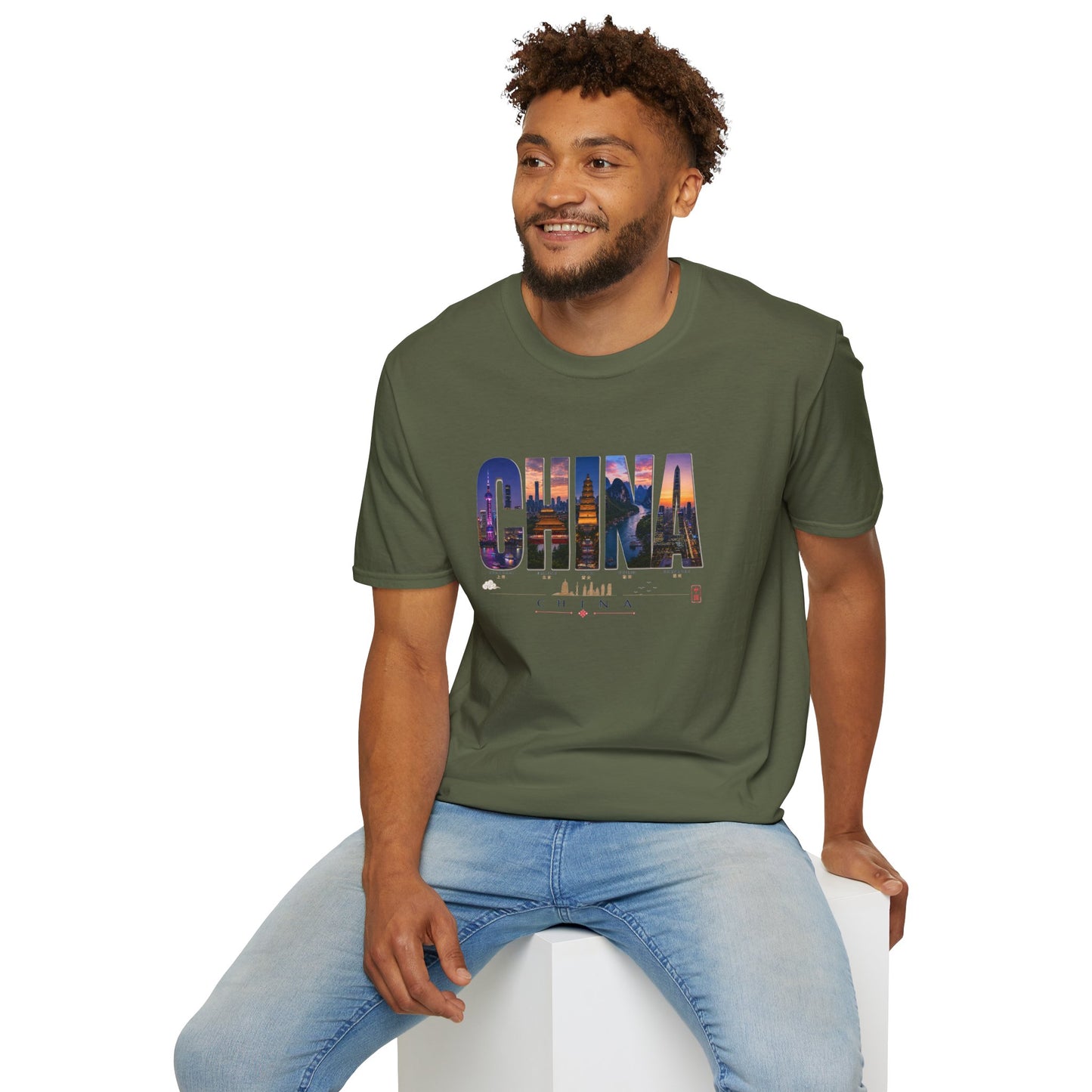 China Skyline Photo Tee — Travel Souvenir T-Shirt