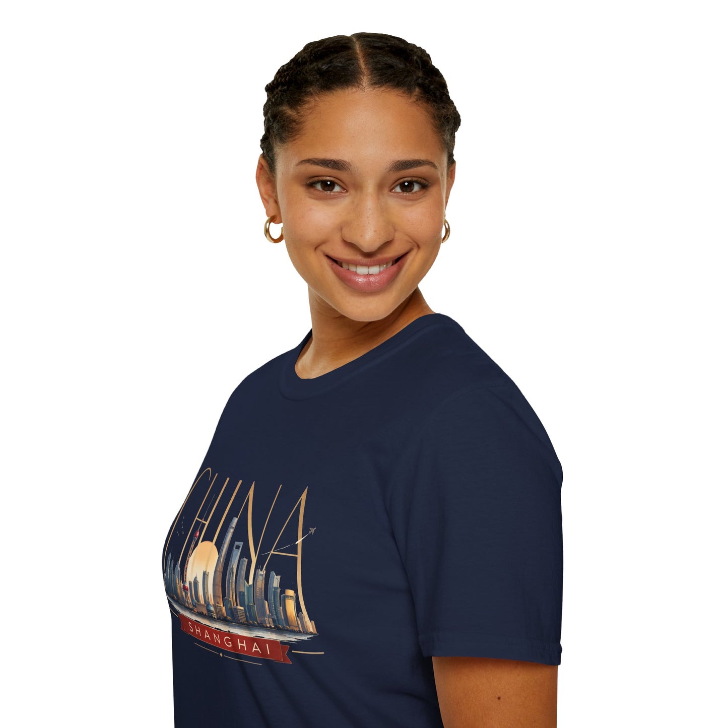 China Skyline T‑Shirt — Shanghai Cityscape Graphic Tee
