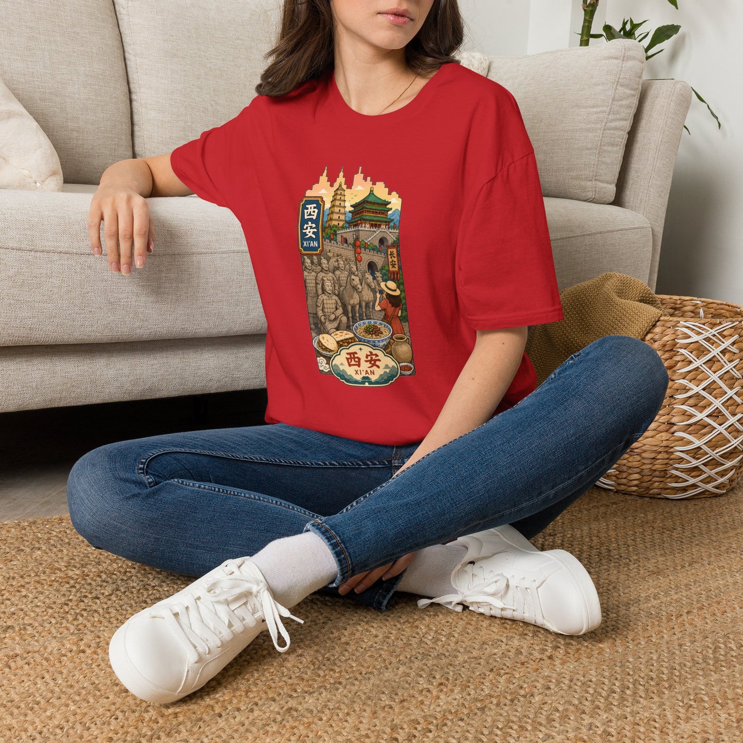 Xi'an Travel T‑Shirt — Vintage China Cityscape Graphic