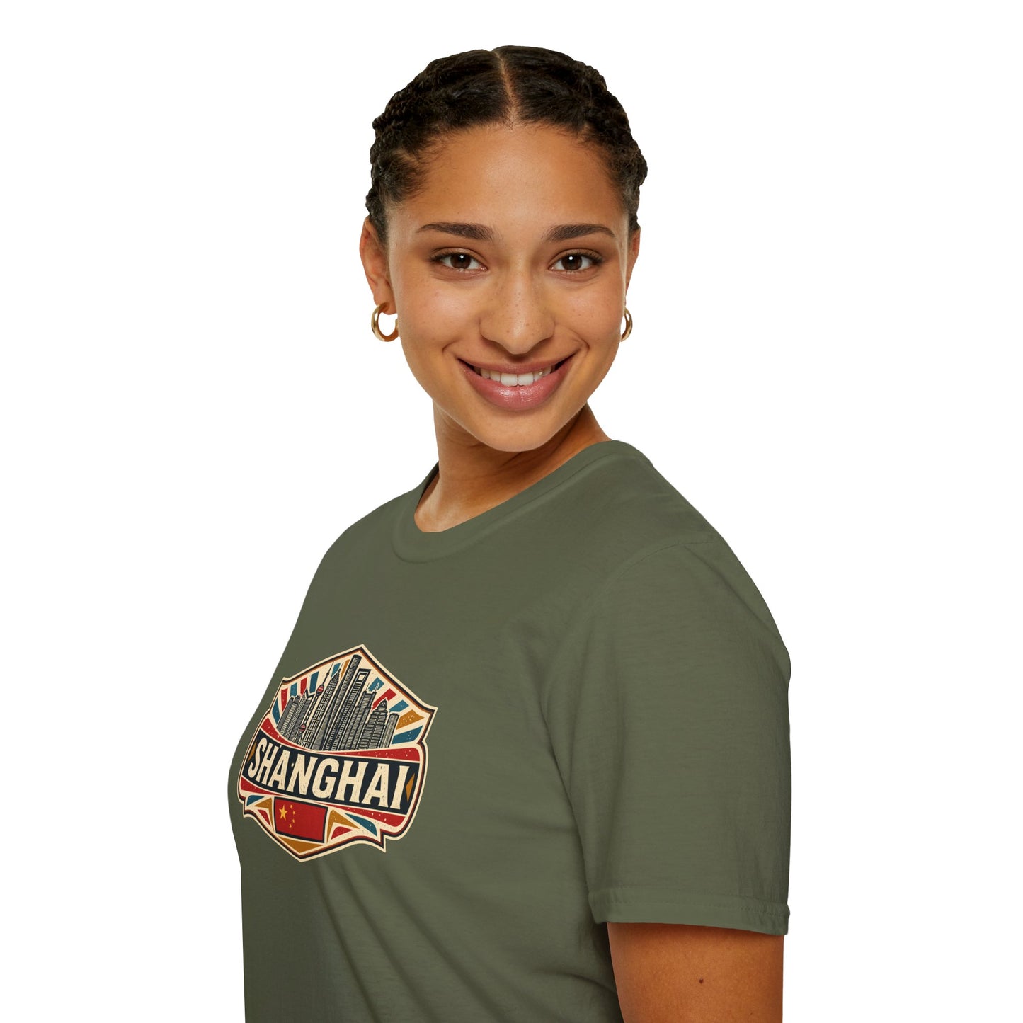 Shanghai Skyline T-Shirt — Vintage City Travel Tee