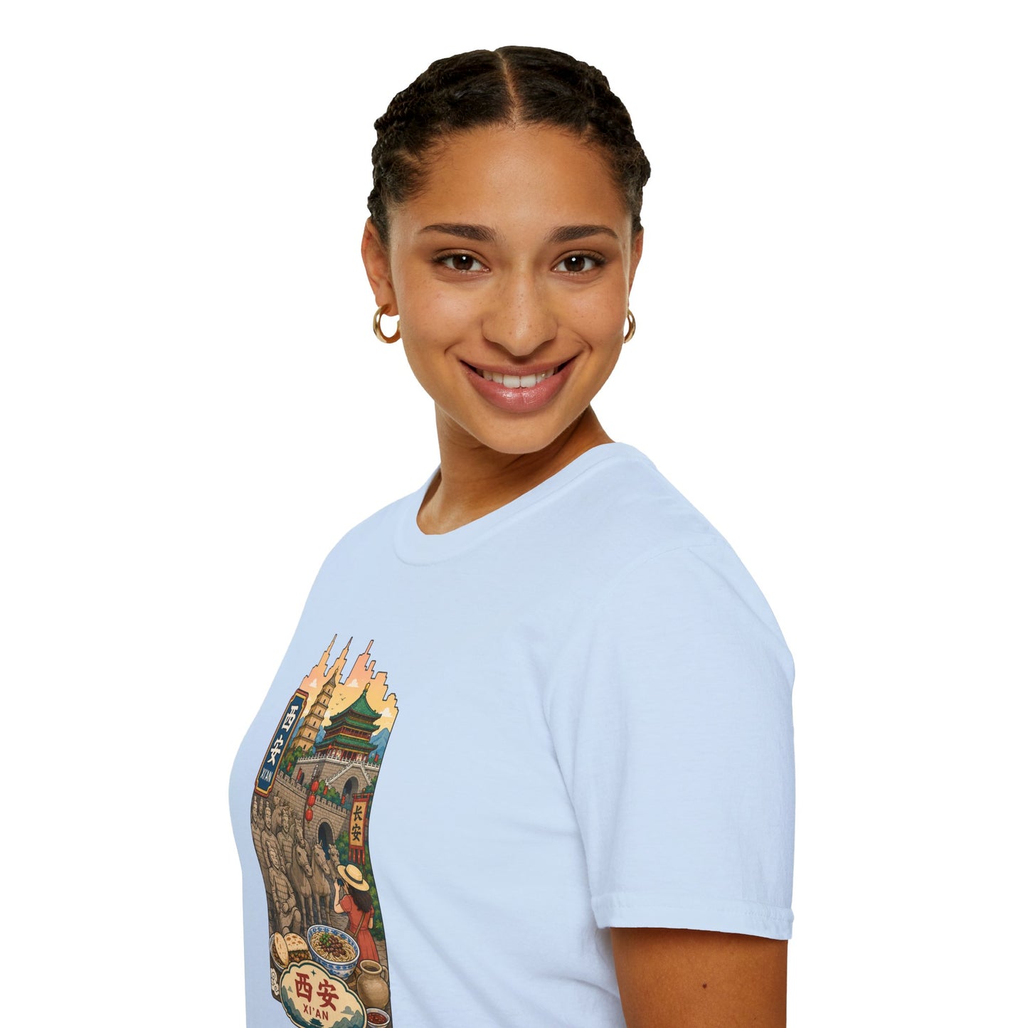 Xi'an Travel T‑Shirt — Vintage China Cityscape Graphic