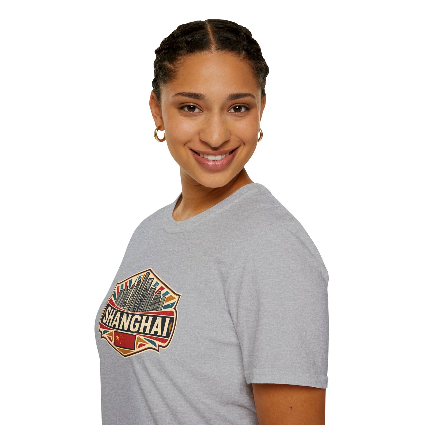 Shanghai Skyline T-Shirt — Vintage City Travel Tee
