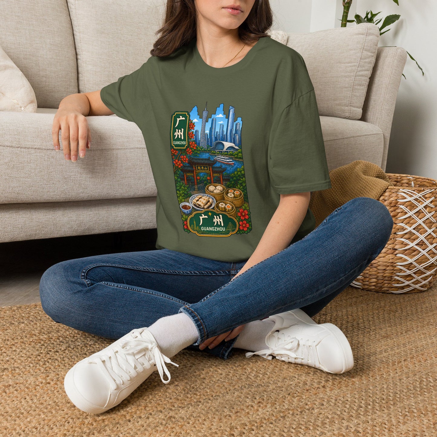 Guangzhou Skyline T-Shirt — Chinese Cityscape Travel Tee