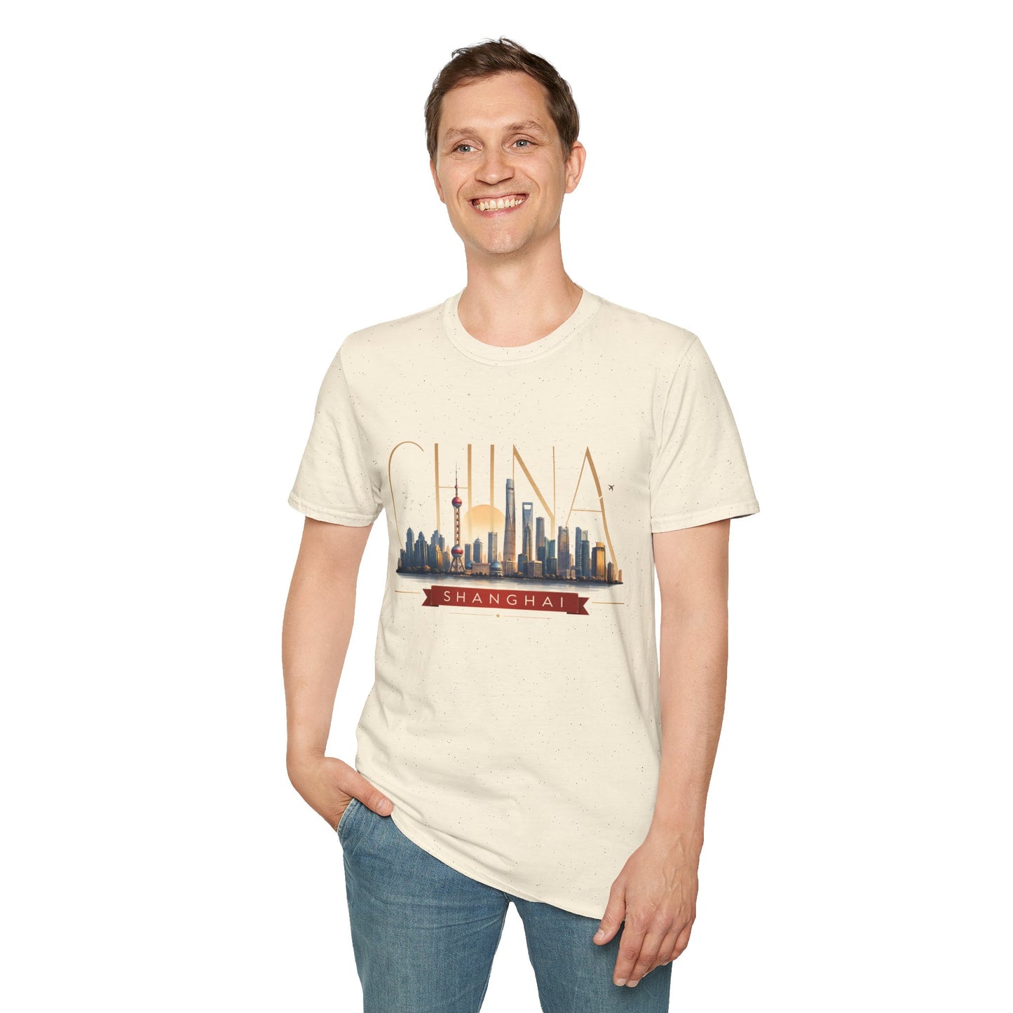China Skyline T‑Shirt — Shanghai Cityscape Graphic Tee
