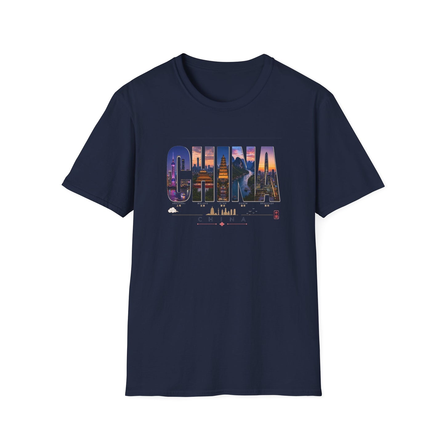 China Skyline Photo Tee — Travel Souvenir T-Shirt