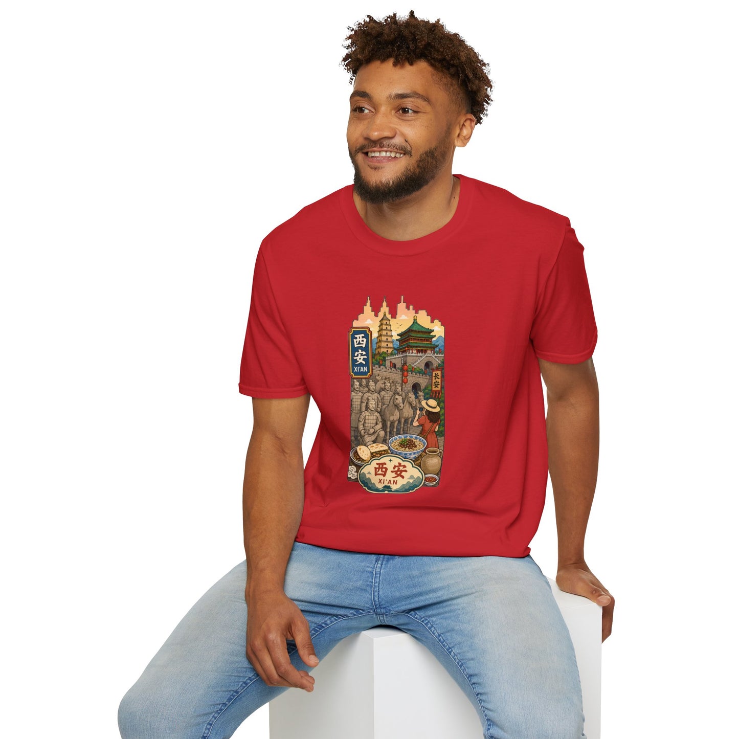 Xi'an Travel T‑Shirt — Vintage China Cityscape Graphic