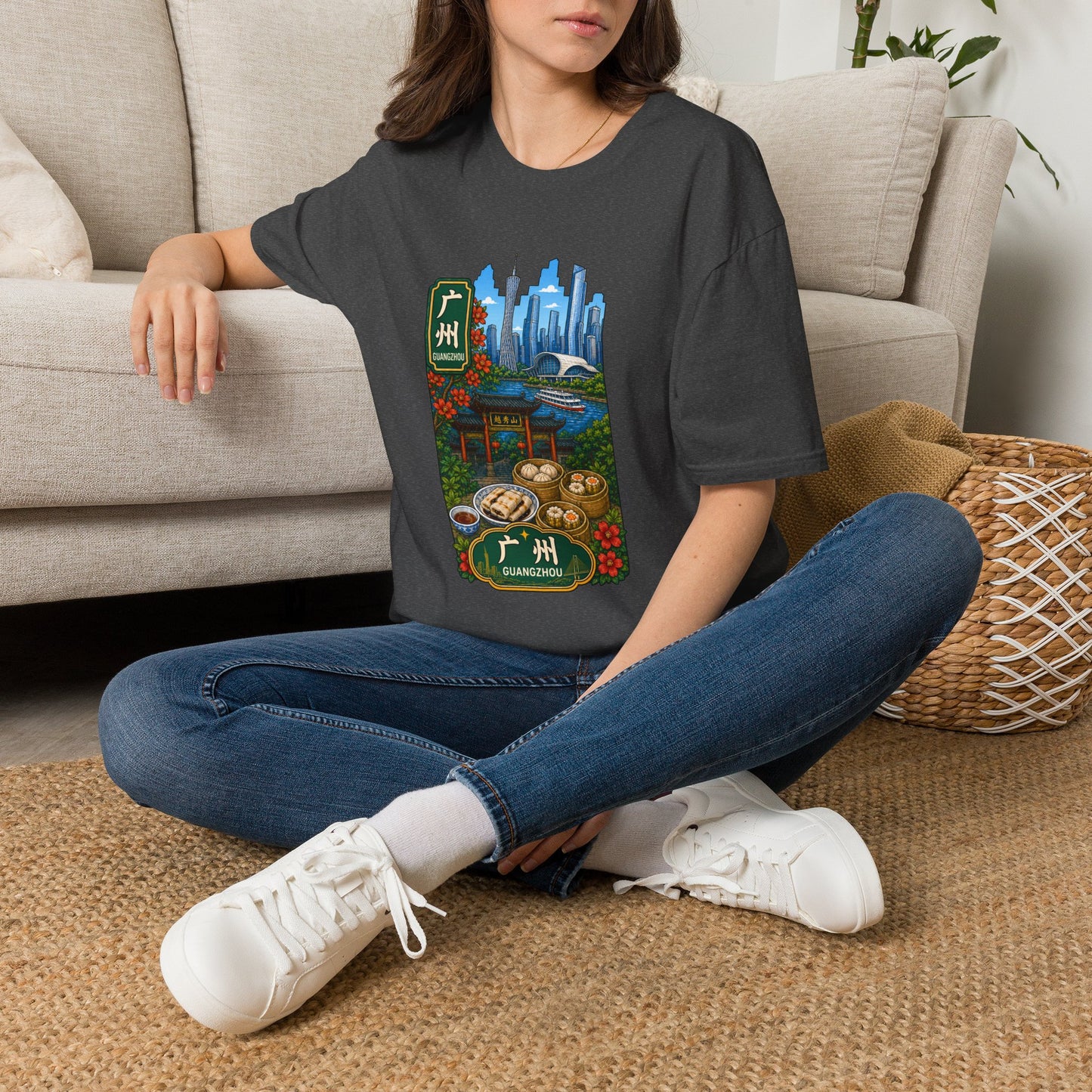 Guangzhou Skyline T-Shirt — Chinese Cityscape Travel Tee