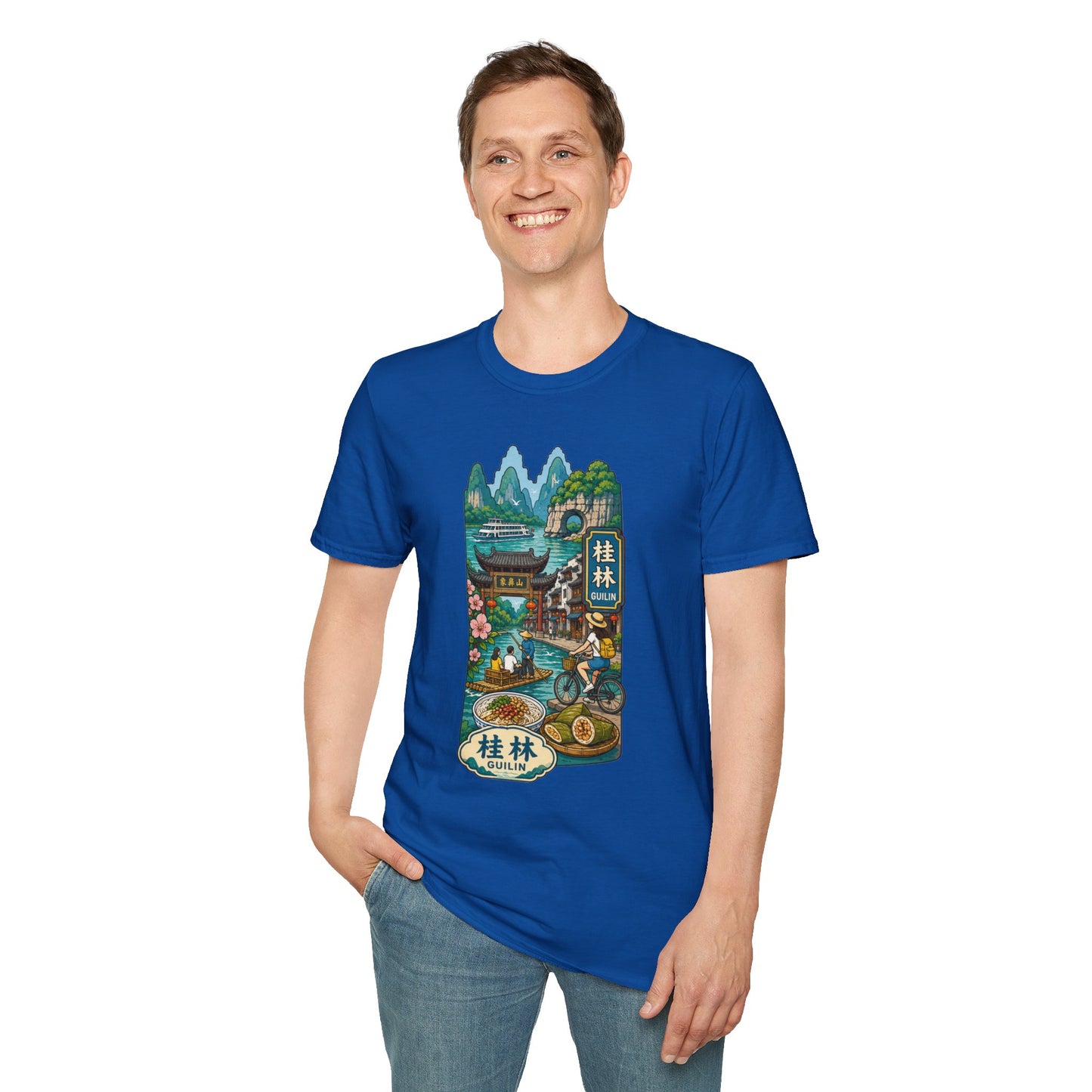 Guilin Scenic T-Shirt — Chinese Landscape Travel Art Tee