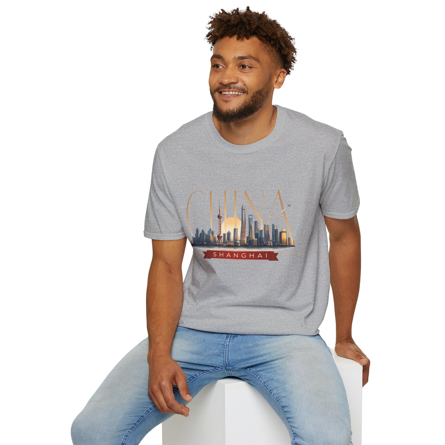China Skyline T‑Shirt — Shanghai Cityscape Graphic Tee