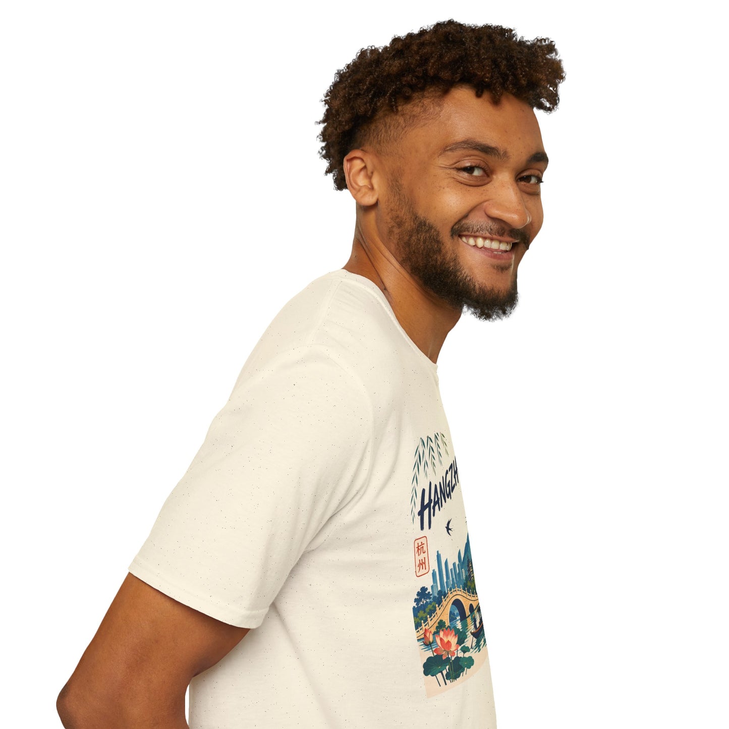 Hangzhou Travel Tee — Scenic Pagoda, Skyline & Sunset Graphic T-Shirt