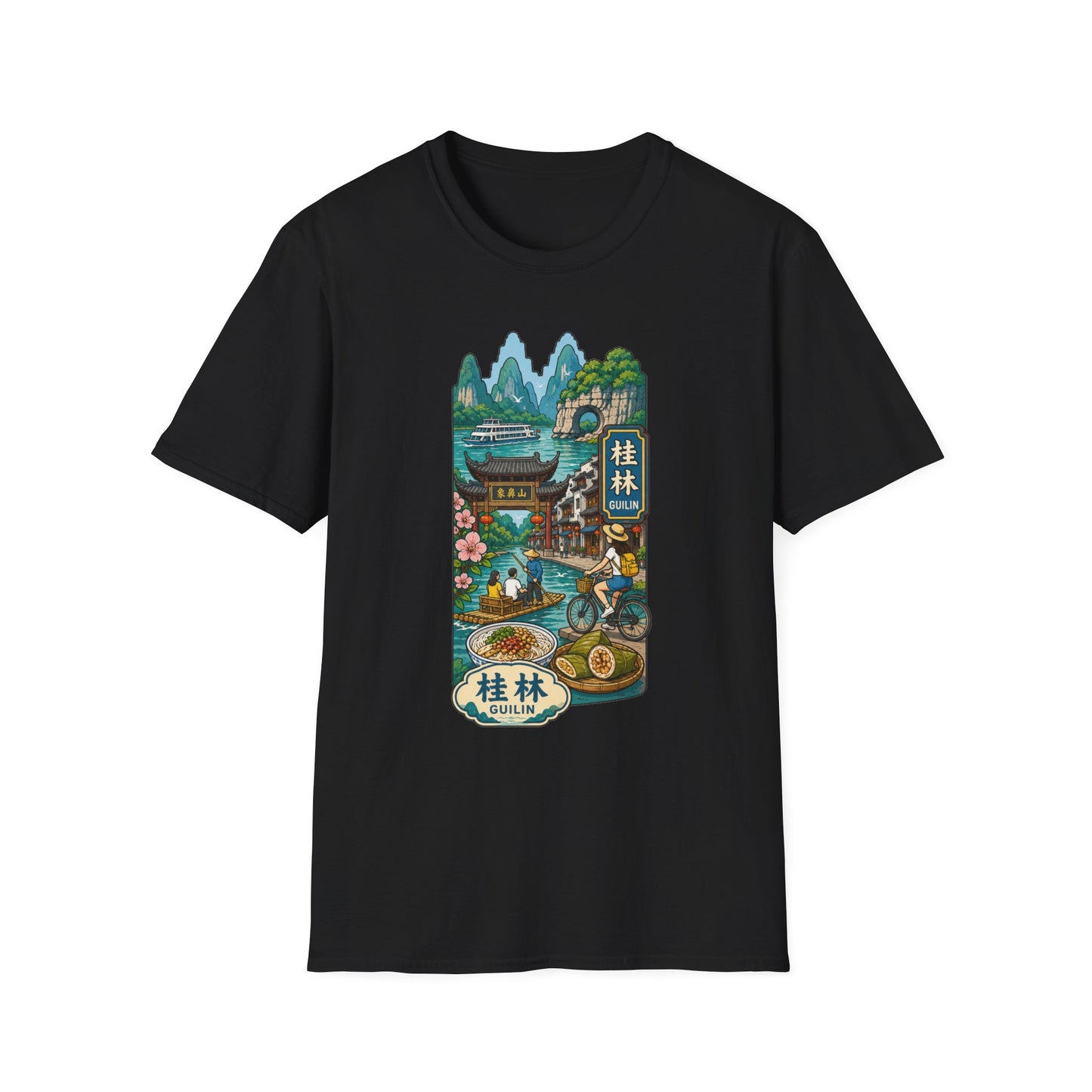 Guilin Scenic T-Shirt — Chinese Landscape Travel Art Tee