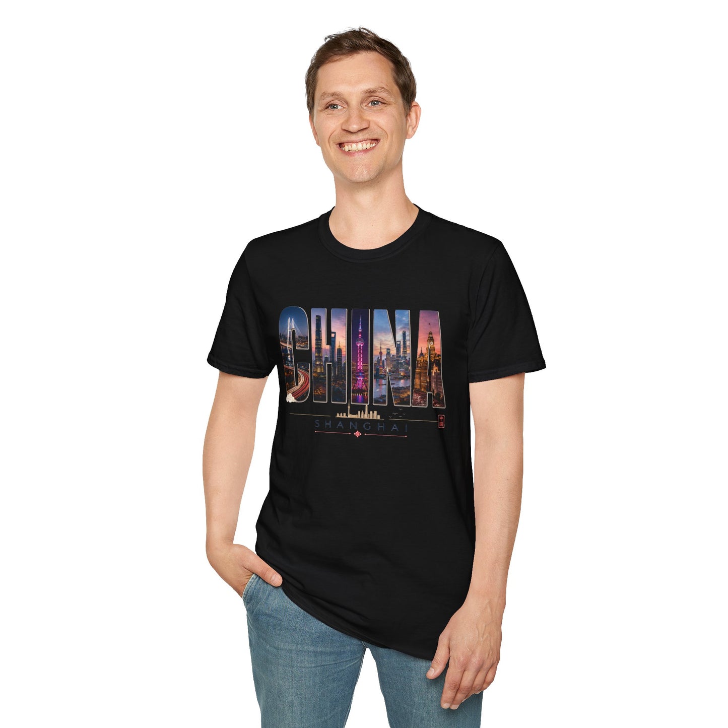 China Skyline Graphic T‑Shirt — Cityscape Travel Tee