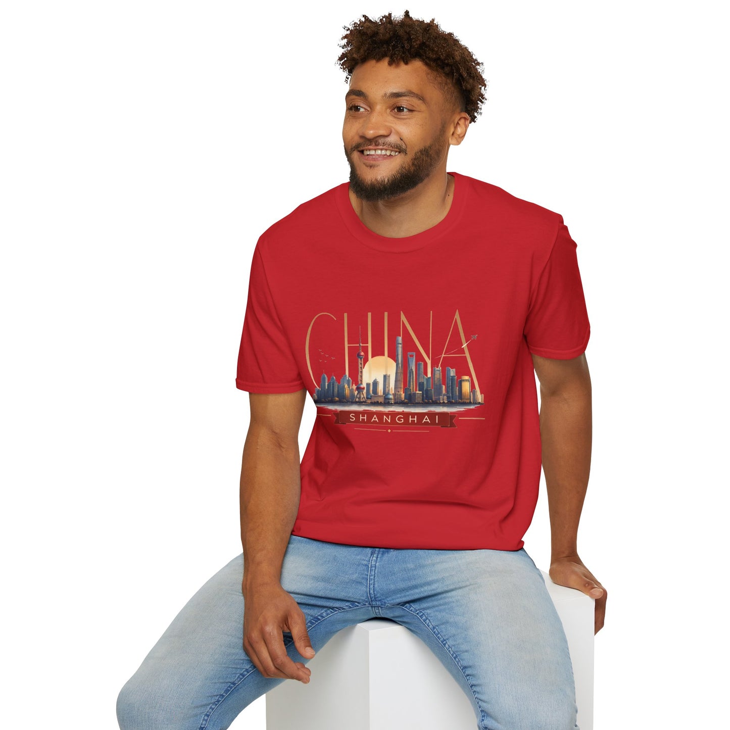 China Skyline T‑Shirt — Shanghai Cityscape Graphic Tee