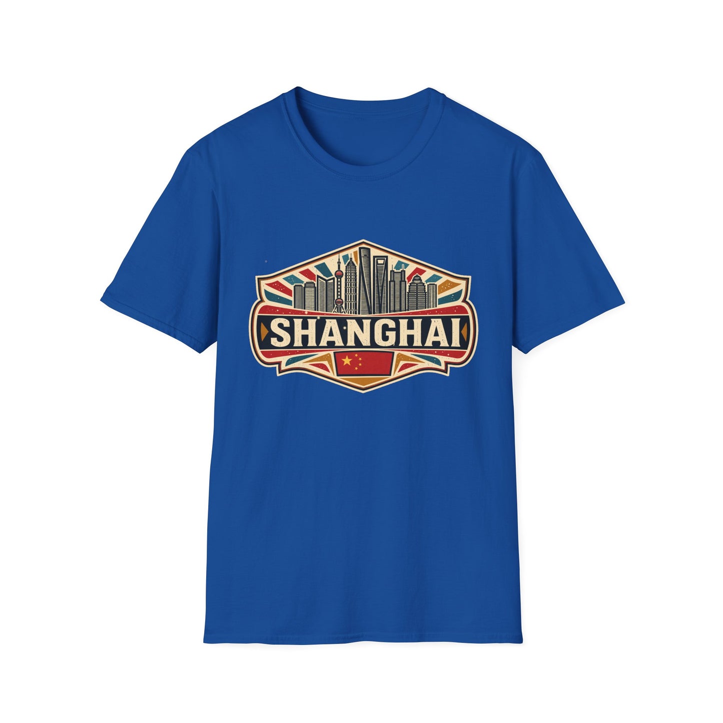Shanghai Skyline Vintage T‑Shirt