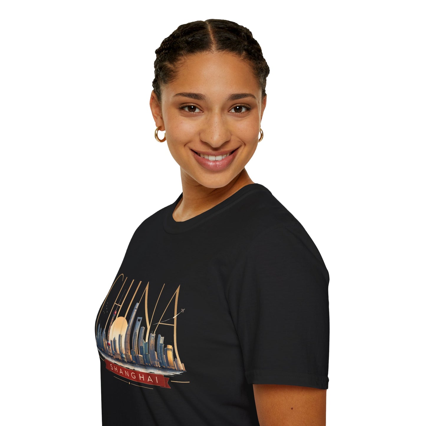 China Skyline T‑Shirt — Shanghai Cityscape Graphic Tee
