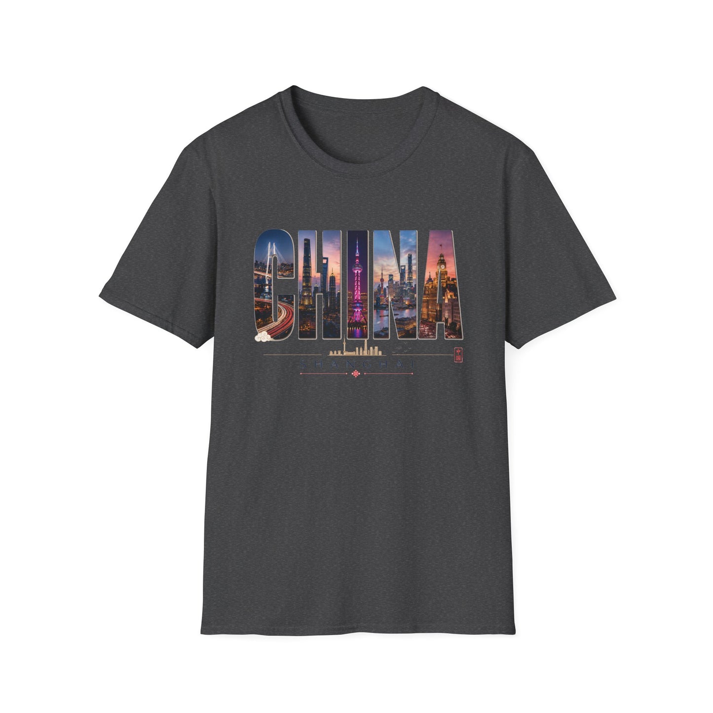 China Skyline Graphic T‑Shirt — Cityscape Travel Tee