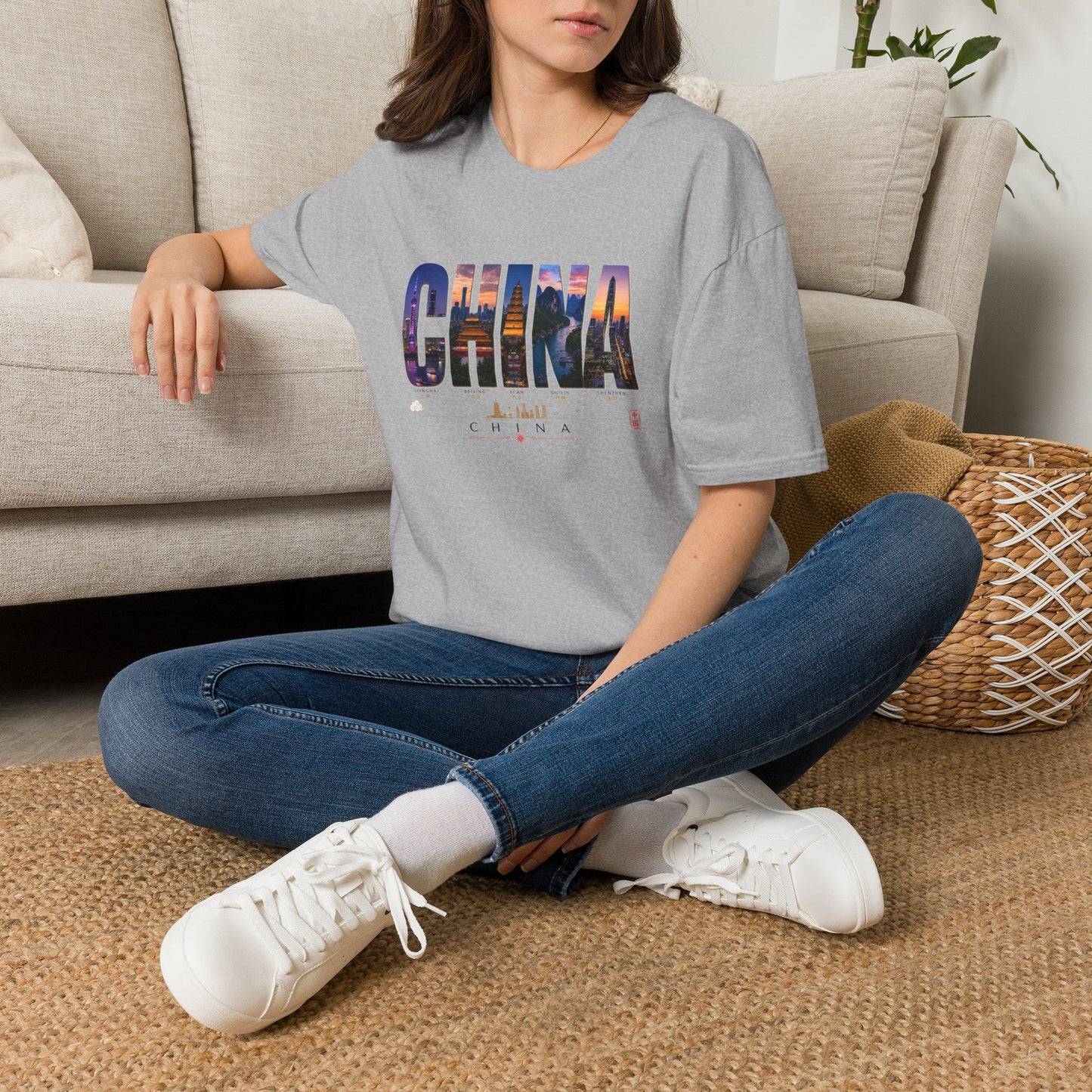 China Skyline Photo Tee — Travel Souvenir T-Shirt