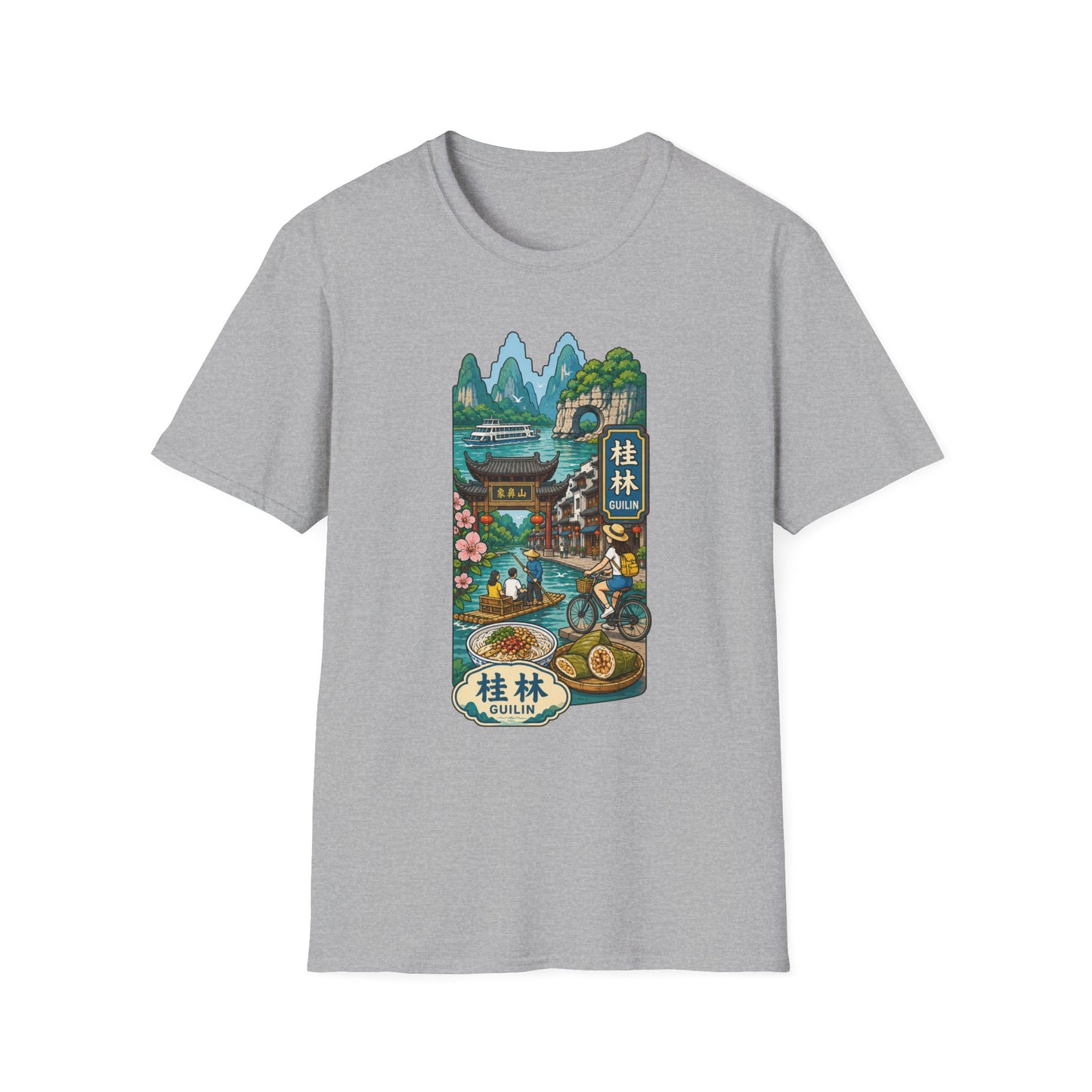 Guilin Scenic T-Shirt — Chinese Landscape Travel Art Tee