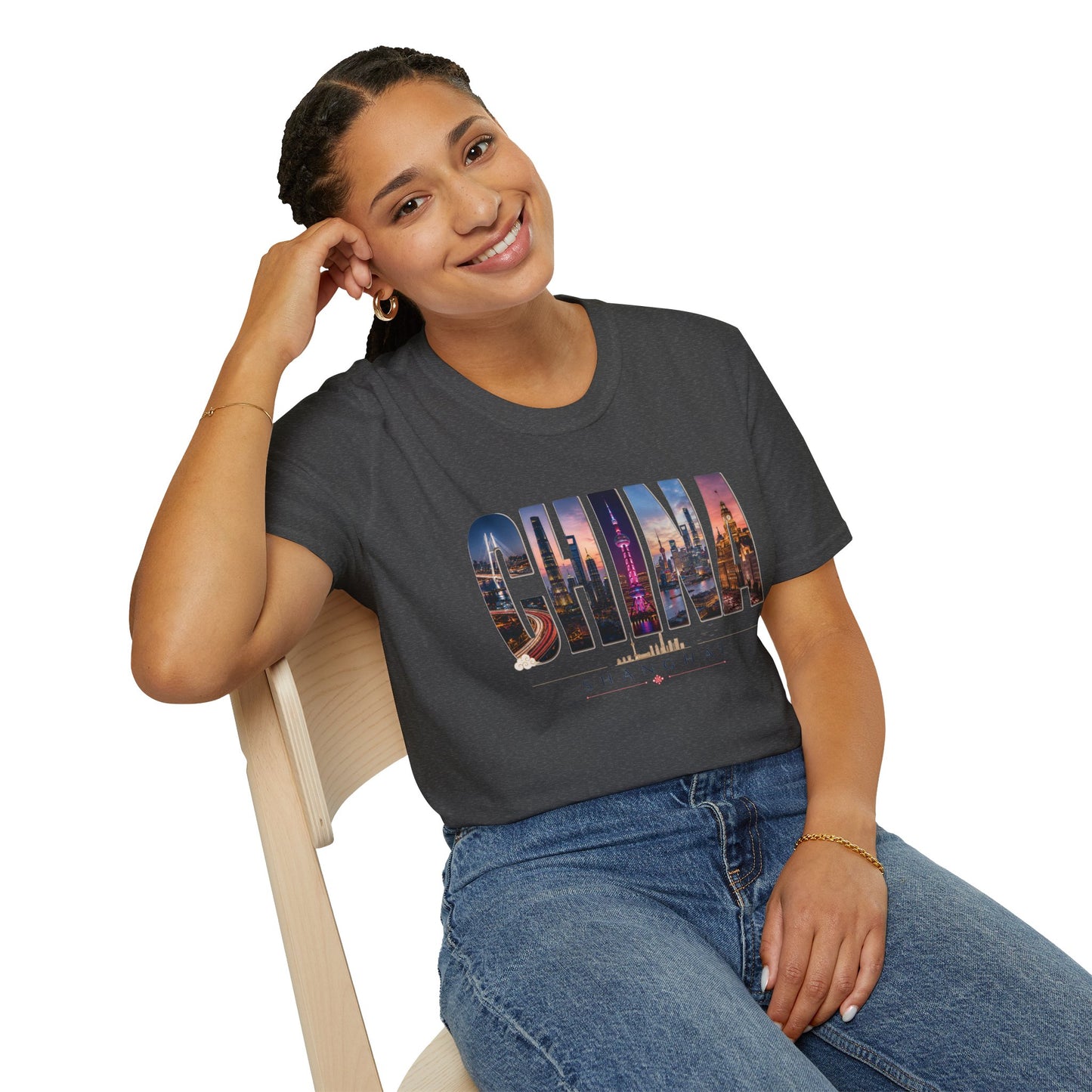 China Skyline Graphic T‑Shirt — Cityscape Travel Tee