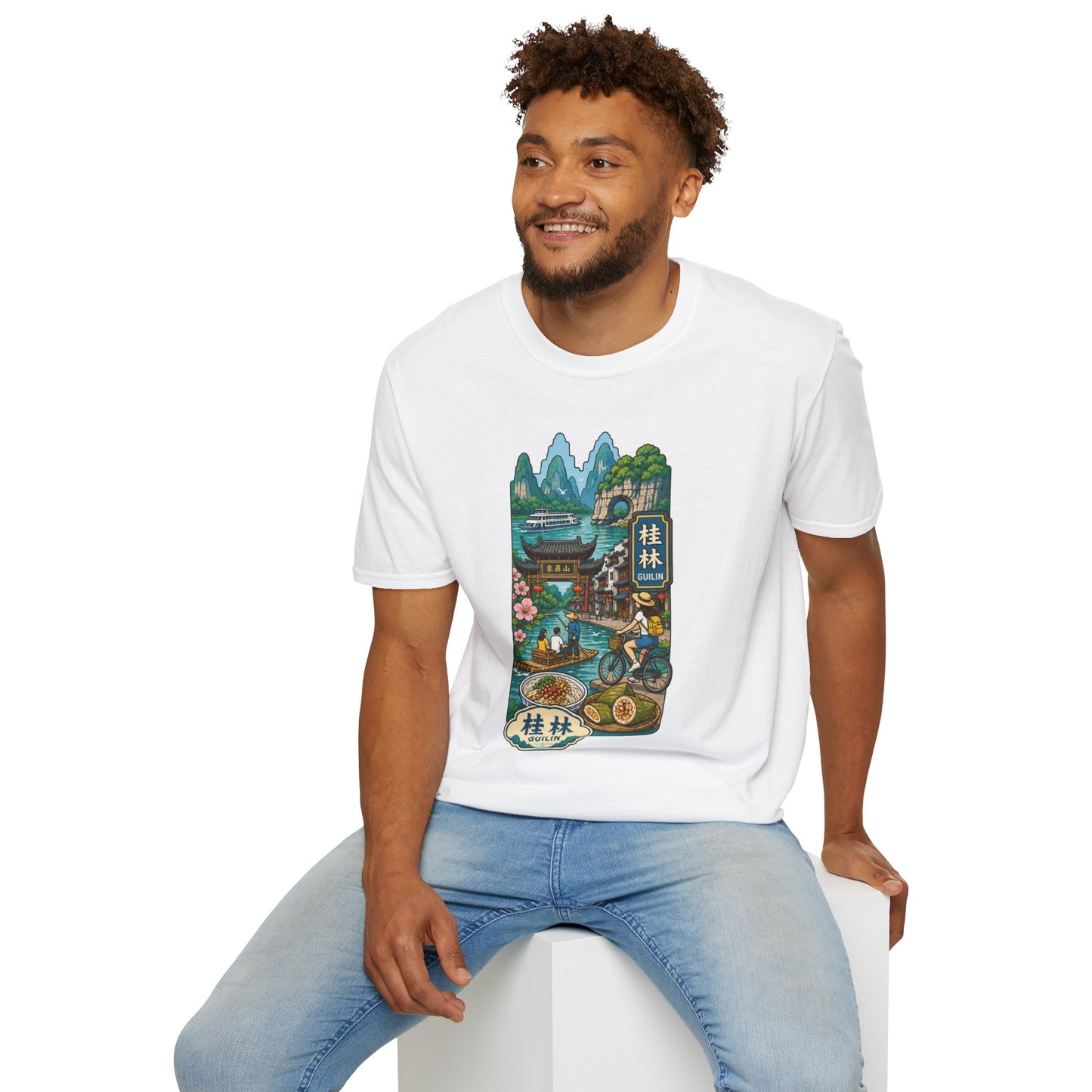 Guilin Scenic T-Shirt — Chinese Landscape Travel Art Tee