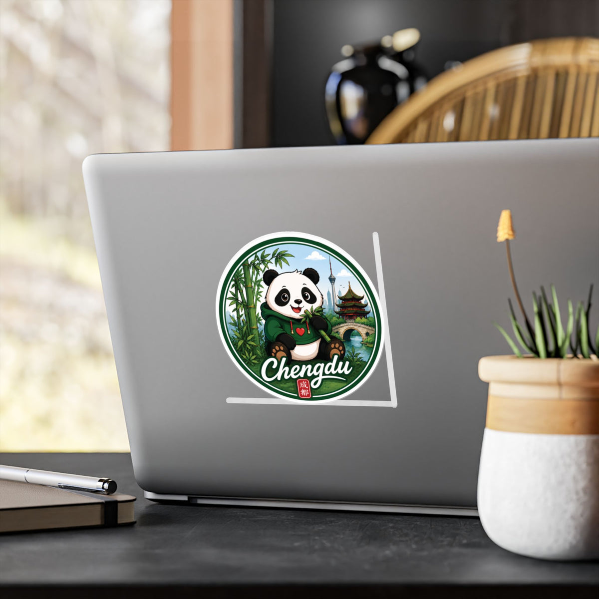 Chengdu Panda Kiss-Cut Vinyl Decal
