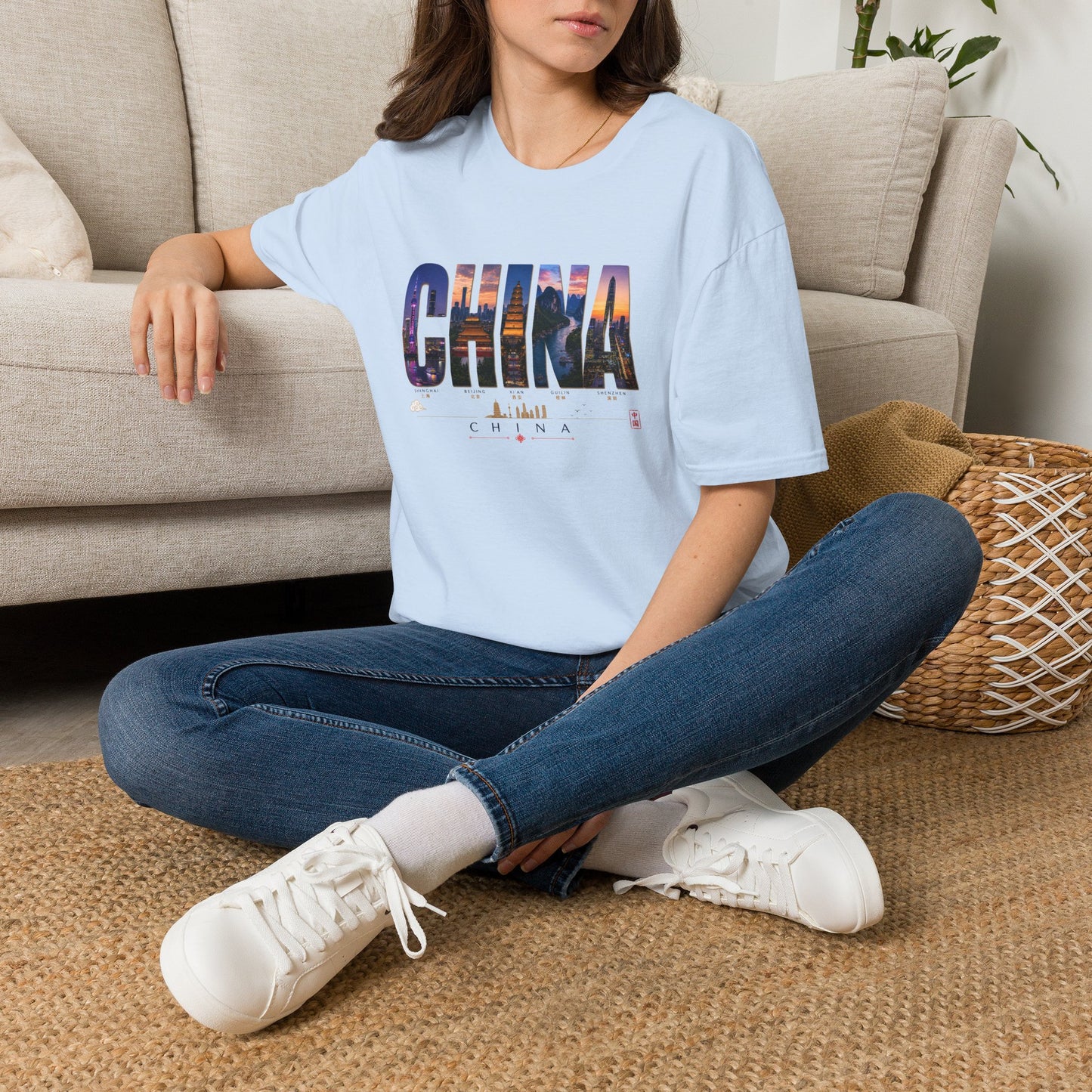 China Skyline Photo Tee — Travel Souvenir T-Shirt
