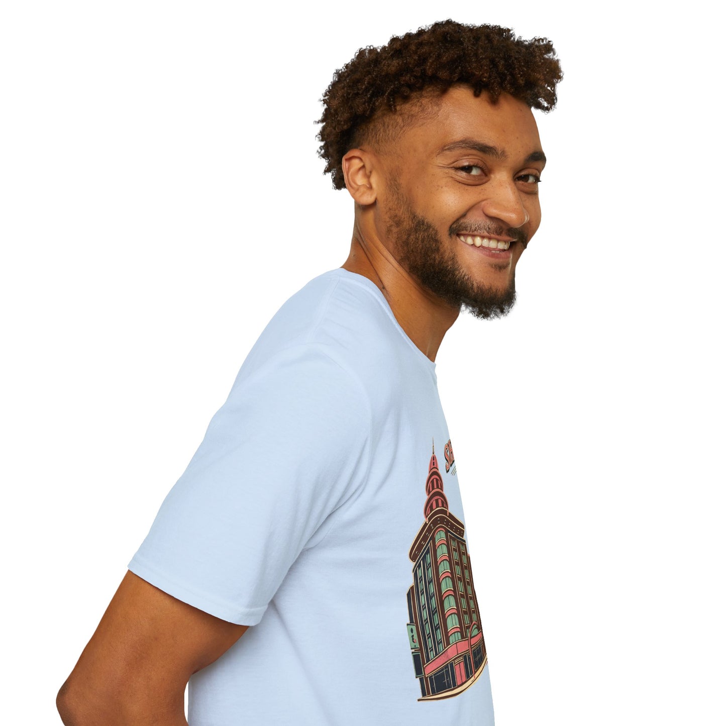 Shanghai Skyline T-Shirt — Retro Cityscape Travel Tee