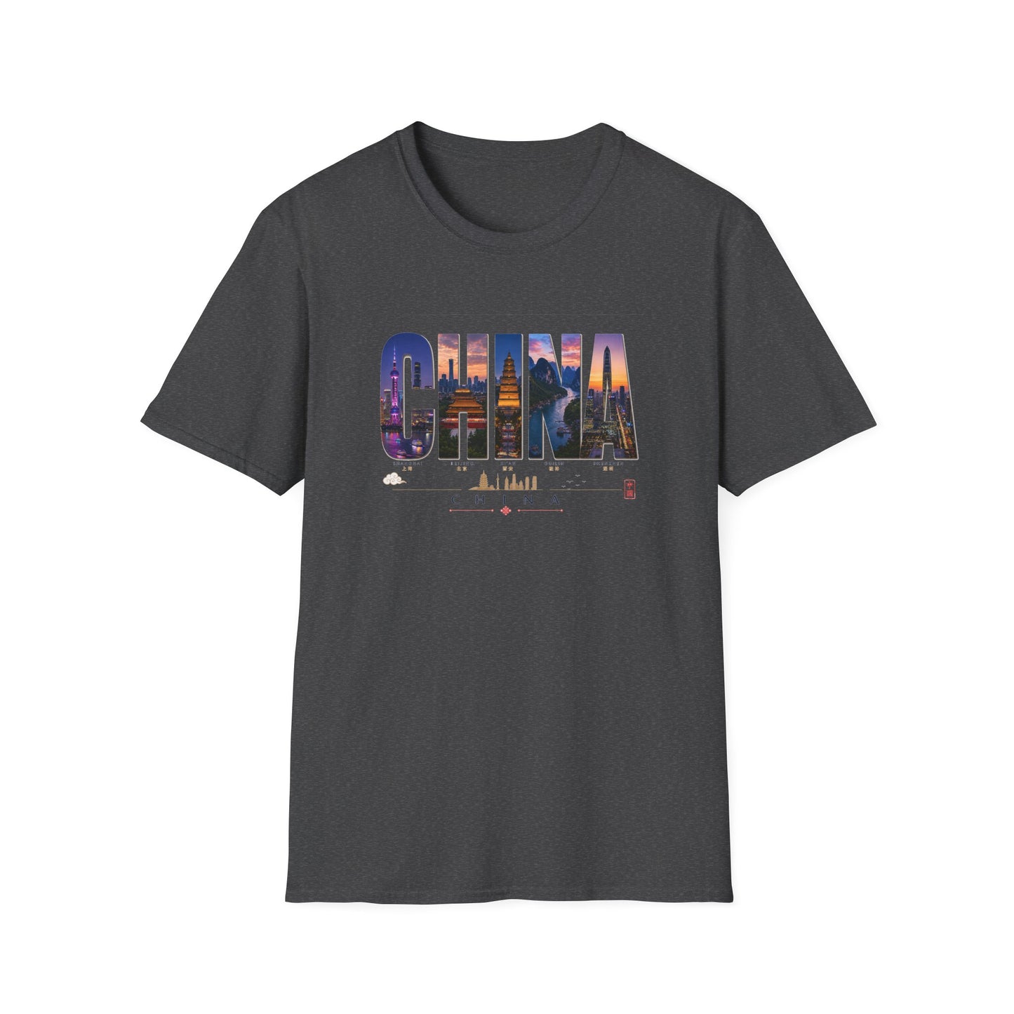 China Skyline Photo Tee — Travel Souvenir T-Shirt