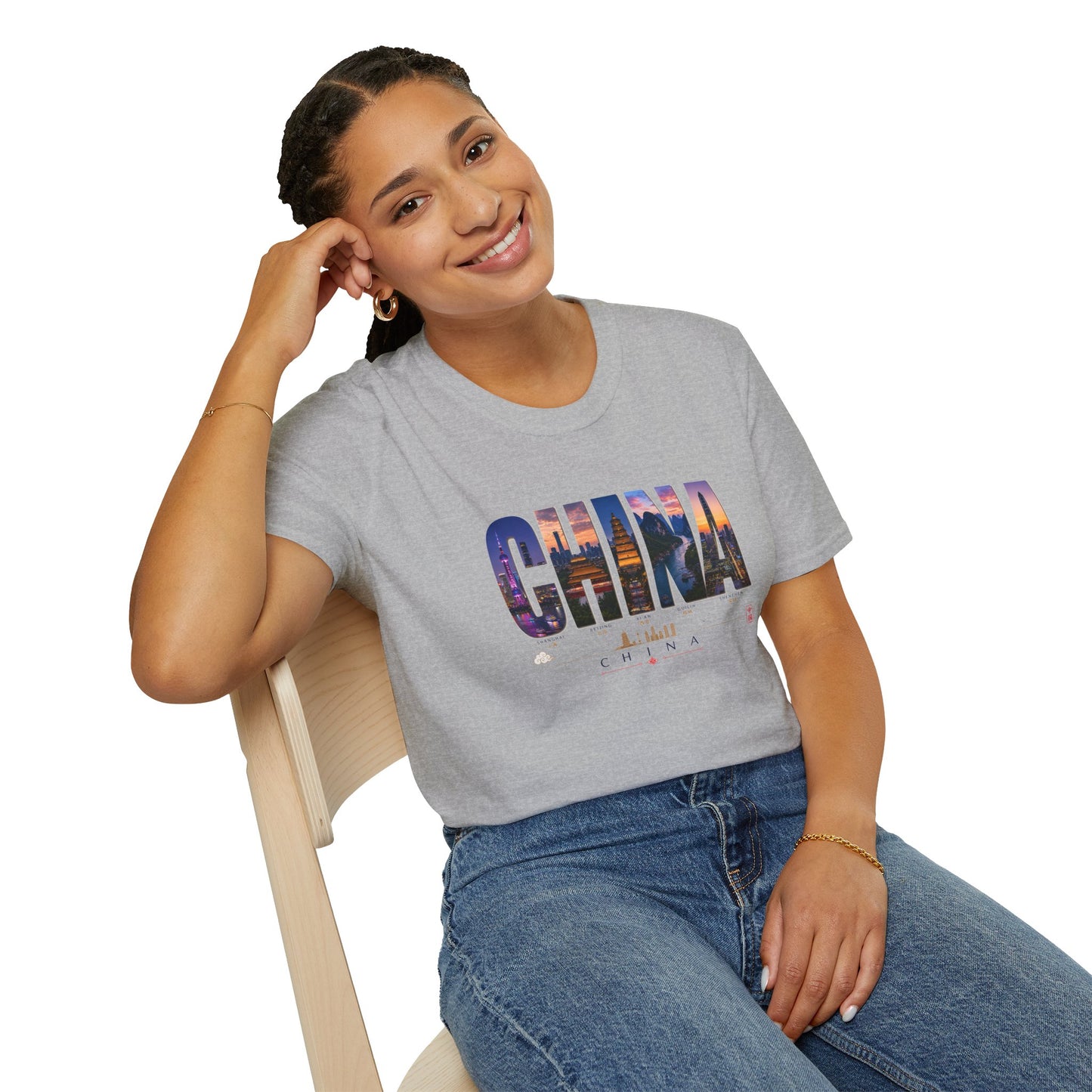 China Skyline Photo Tee — Travel Souvenir T-Shirt