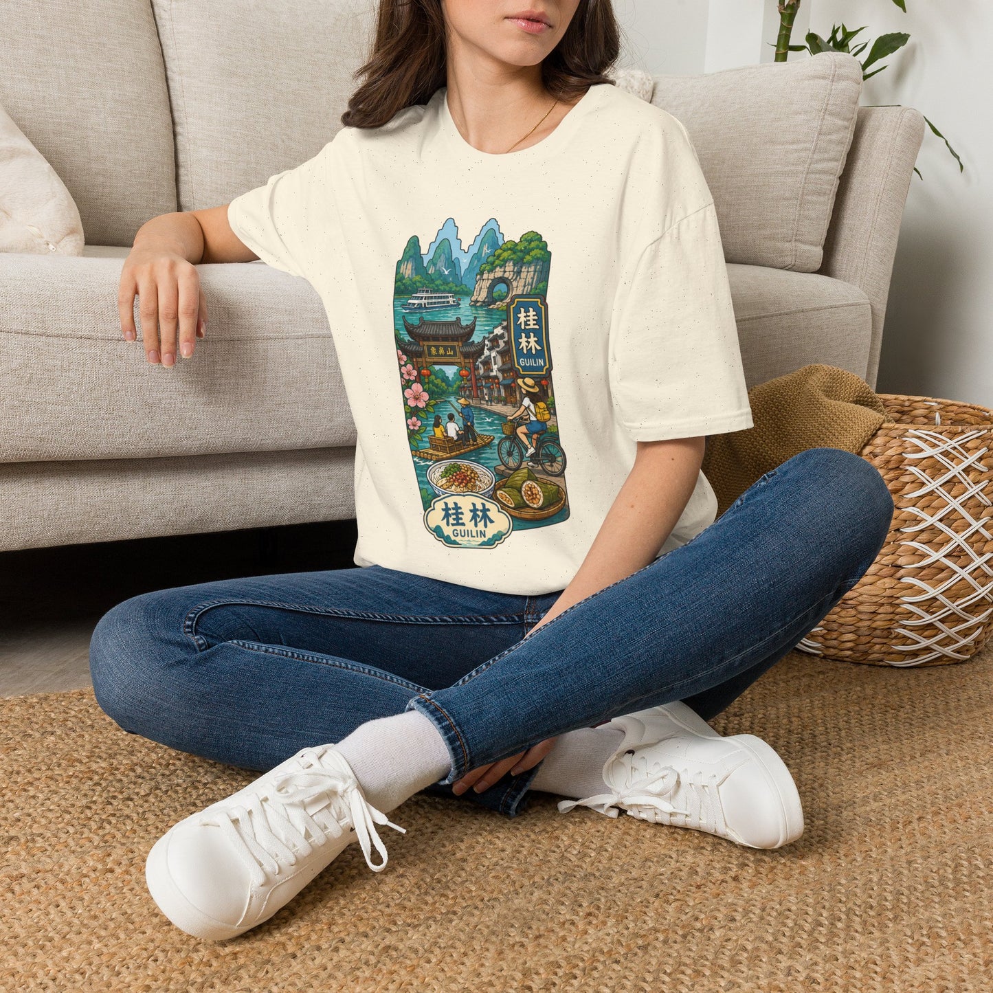 Guilin Scenic T-Shirt — Chinese Landscape Travel Art Tee