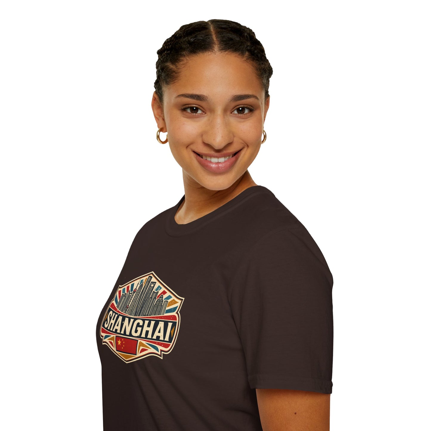Shanghai Skyline T-Shirt — Vintage City Travel Tee