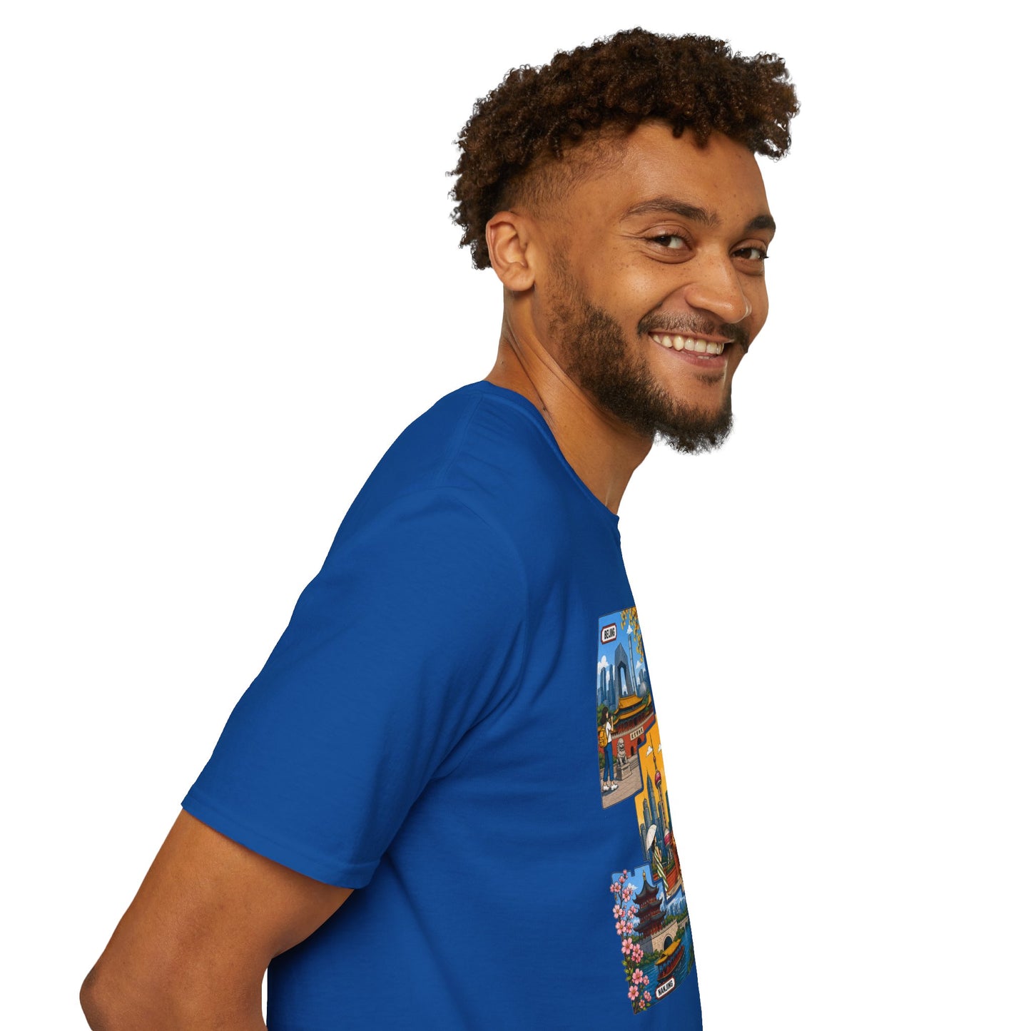 Cityscape Postcard T-Shirt — Miami & Dubai Travel Vintage Graphic Tee