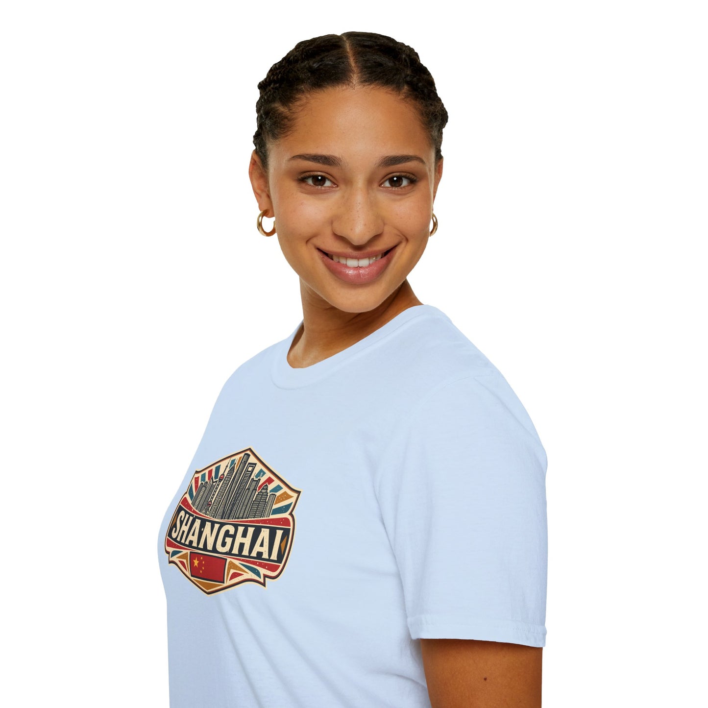 Shanghai Skyline T-Shirt — Vintage City Travel Tee