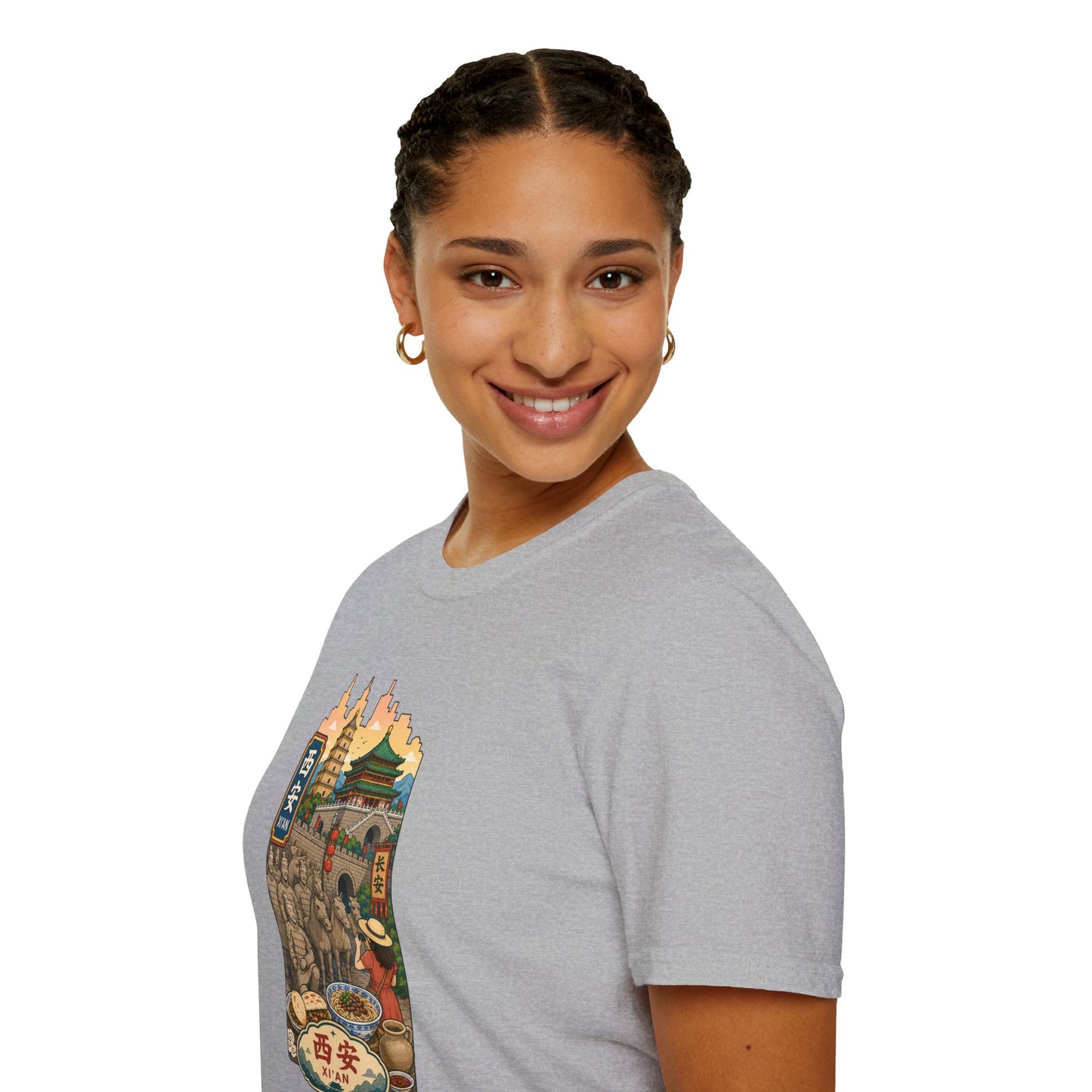 Xi'an Travel T‑Shirt — Vintage China Cityscape Graphic