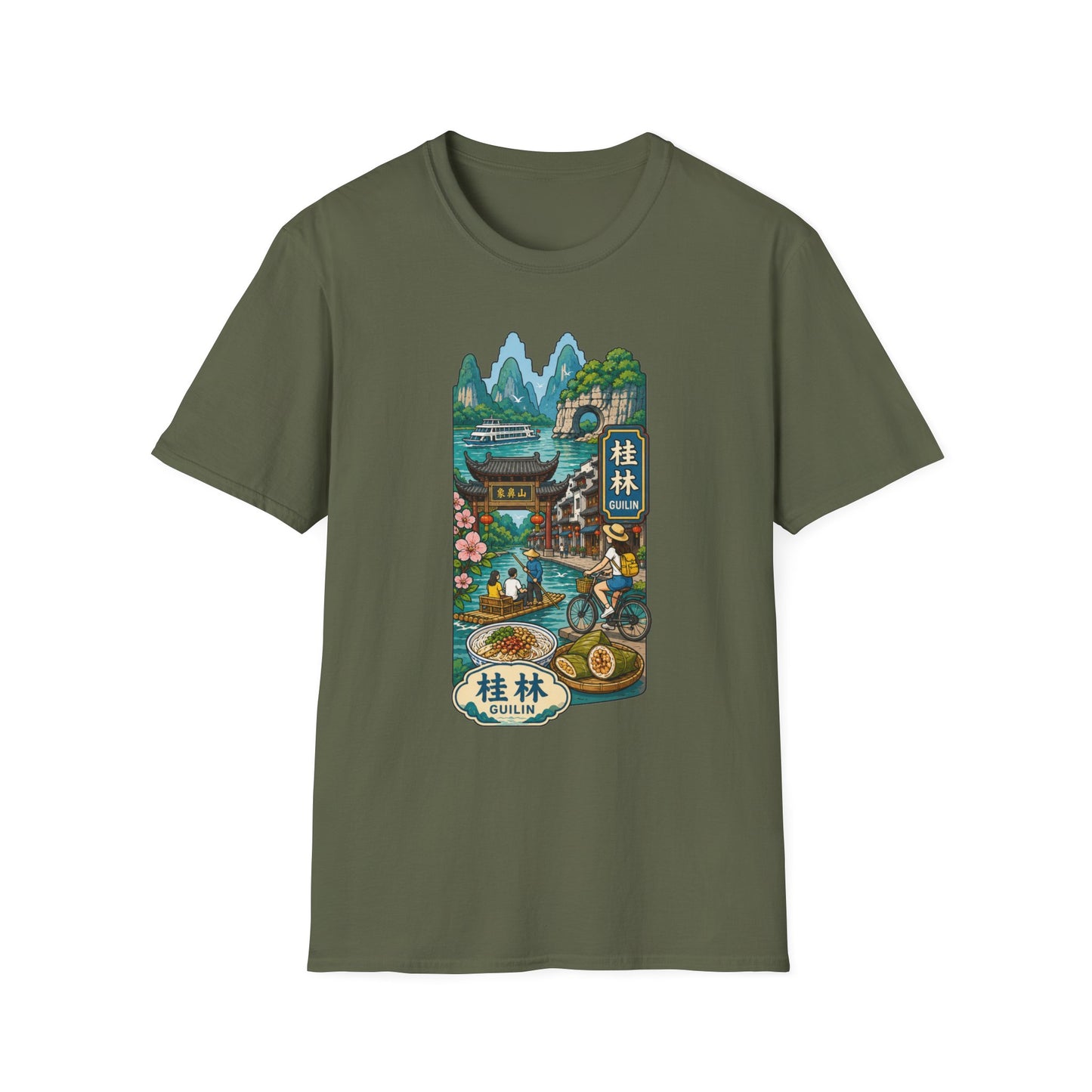 Guilin Scenic T-Shirt — Chinese Landscape Travel Art Tee