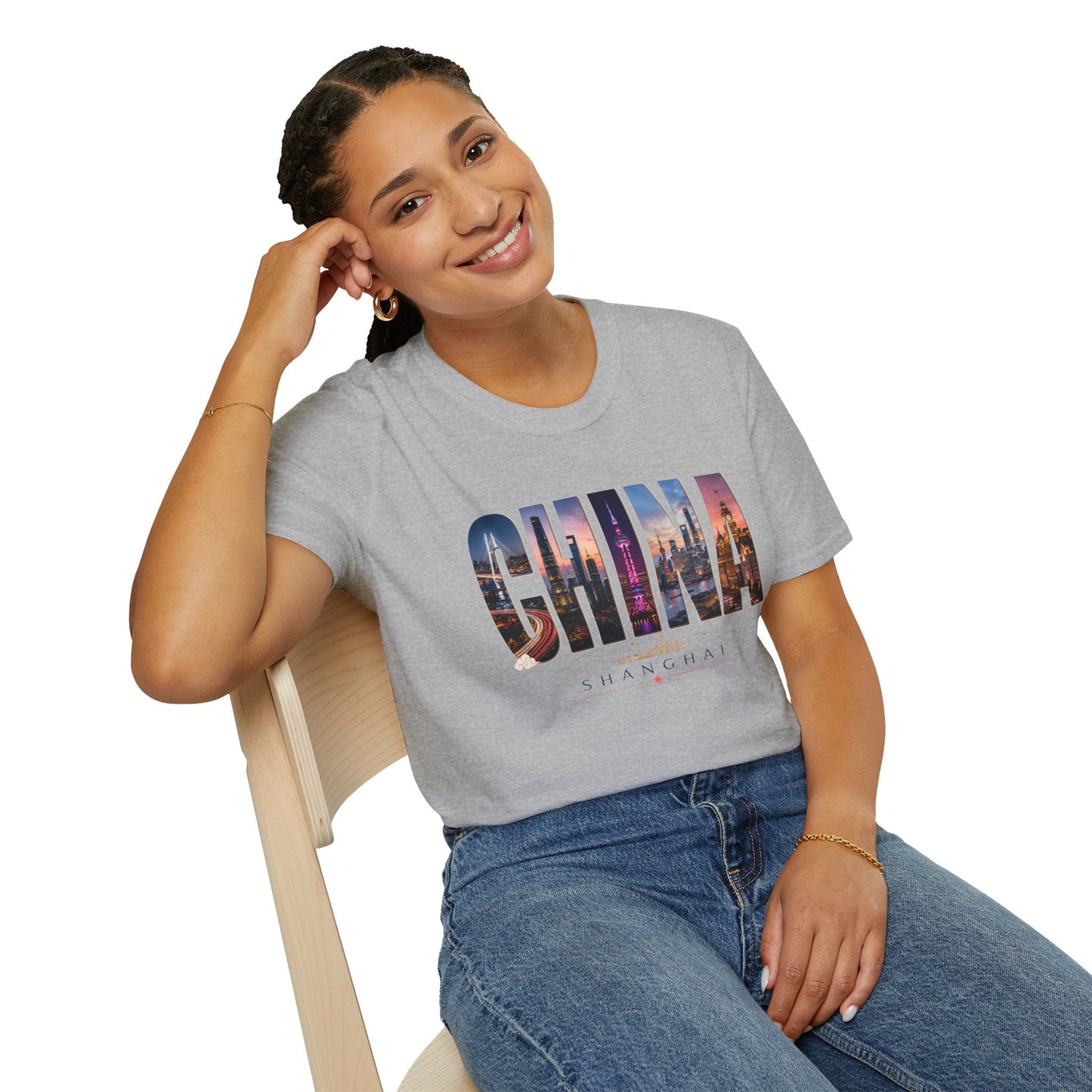 China Skyline Graphic T‑Shirt — Cityscape Travel Tee