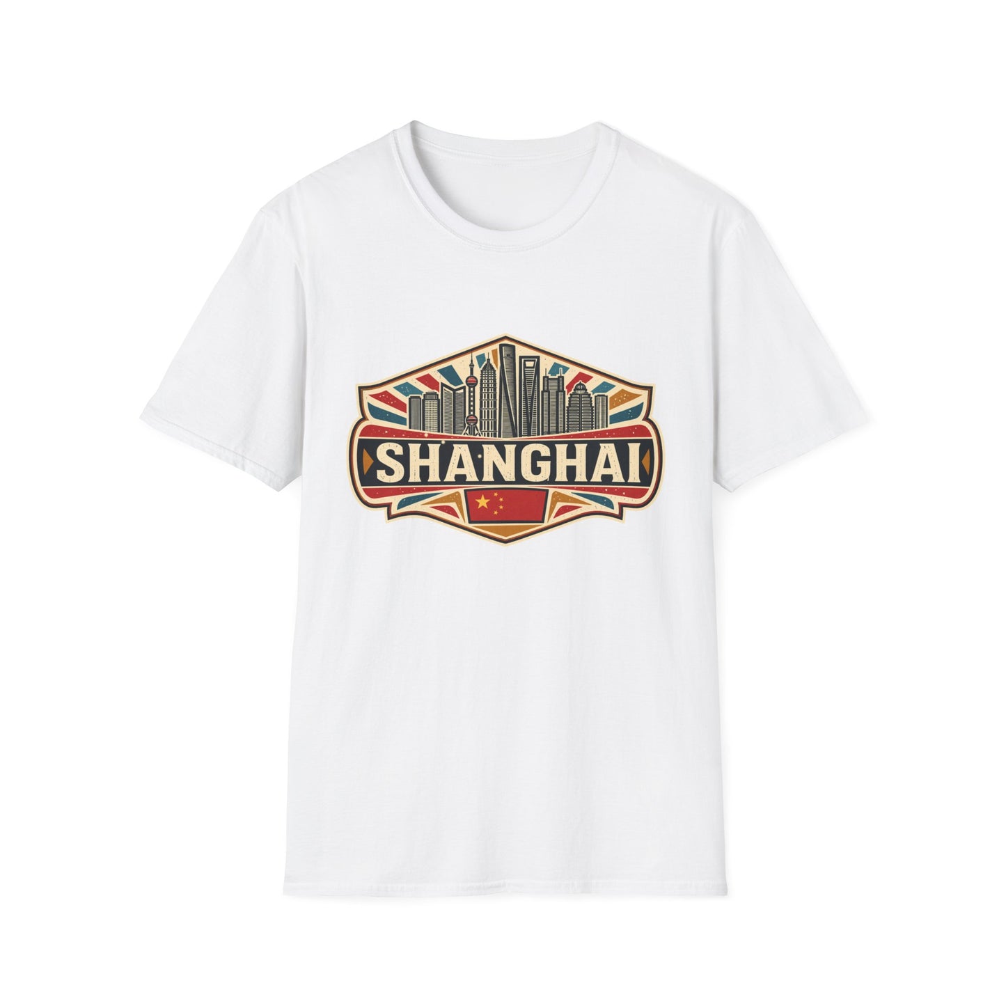 Shanghai Skyline Vintage T‑Shirt