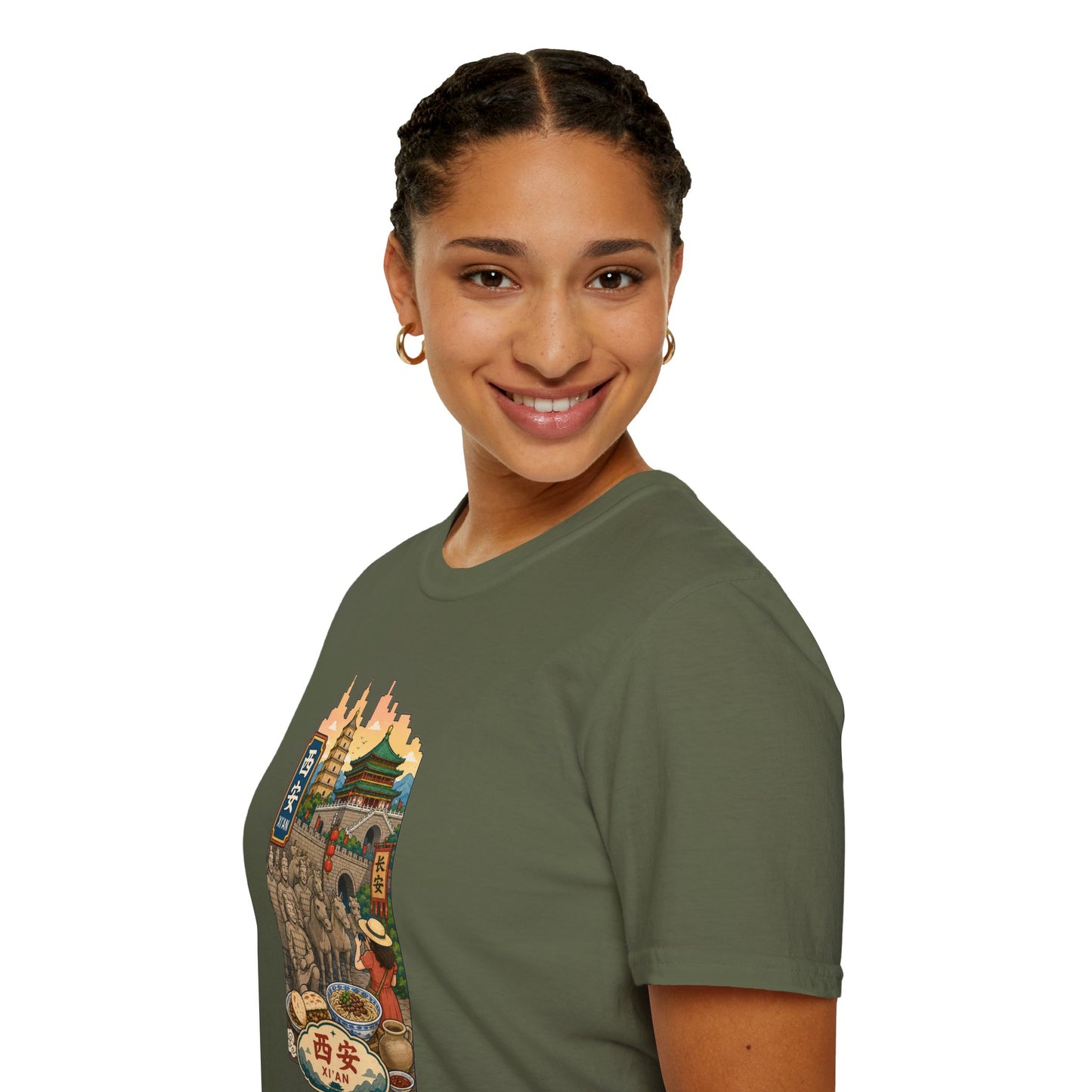 Xi'an Travel T‑Shirt — Vintage China Cityscape Graphic