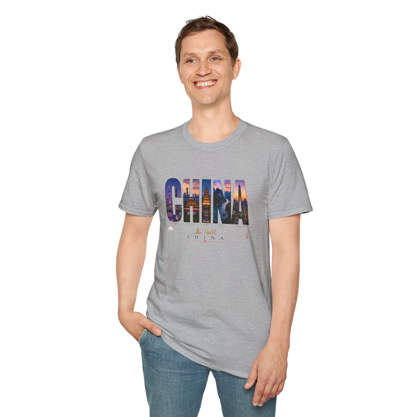 China Skyline Photo Tee — Travel Souvenir T-Shirt