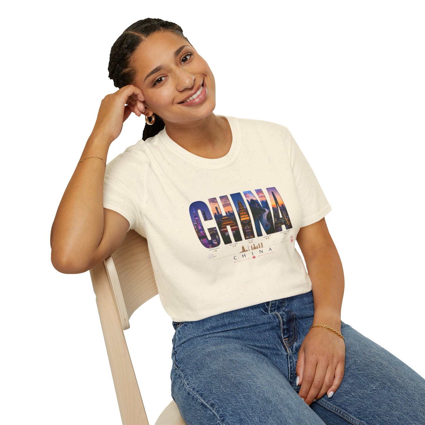 China Skyline Photo Tee — Travel Souvenir T-Shirt