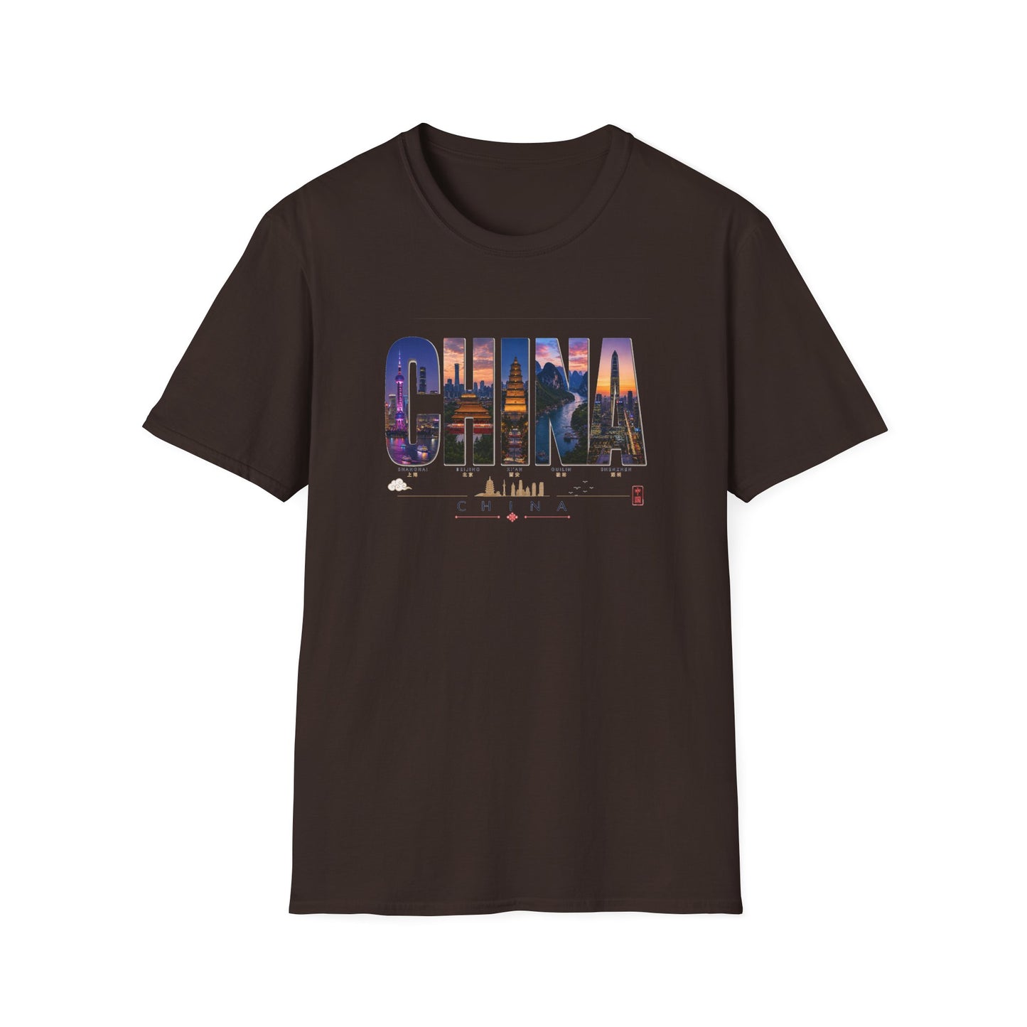 China Skyline Photo Tee — Travel Souvenir T-Shirt