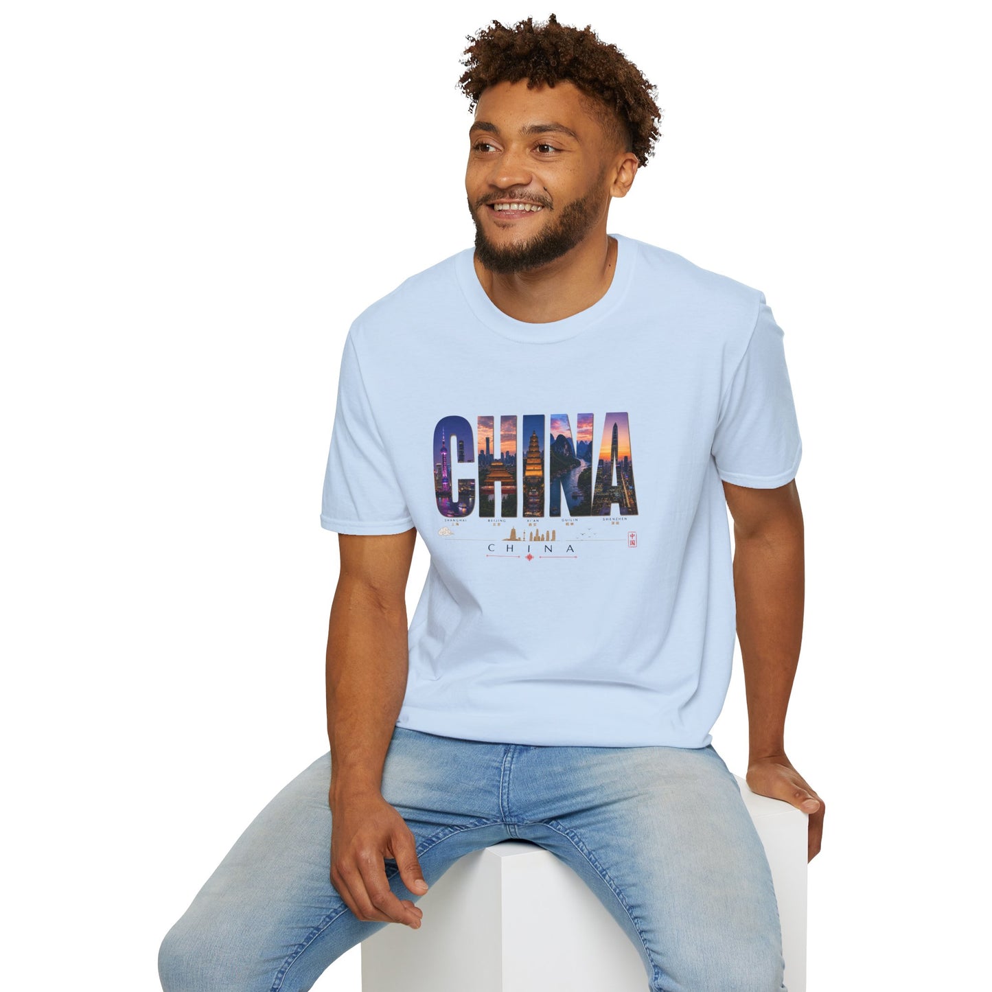 China Skyline Photo Tee — Travel Souvenir T-Shirt