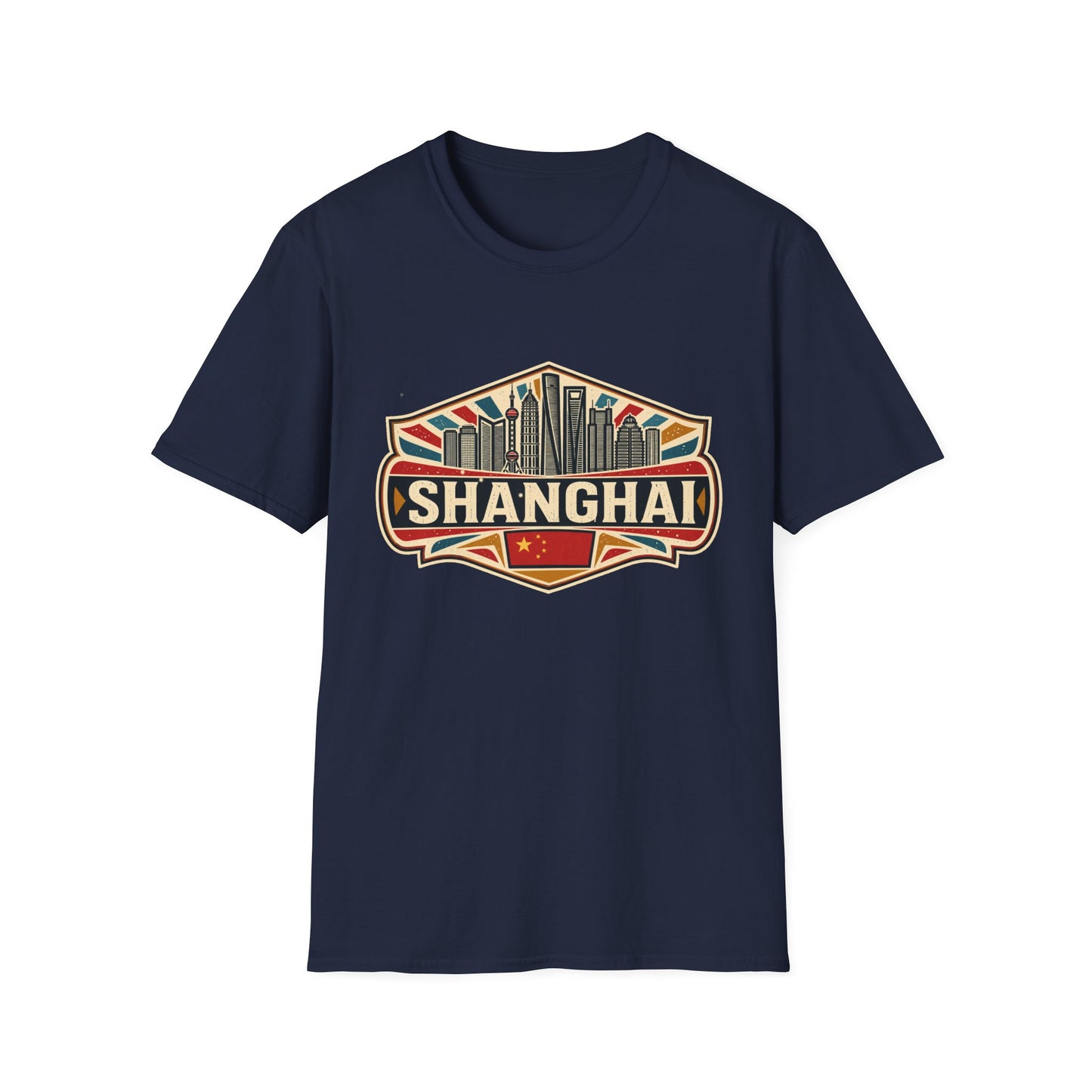 Shanghai Skyline Vintage T‑Shirt