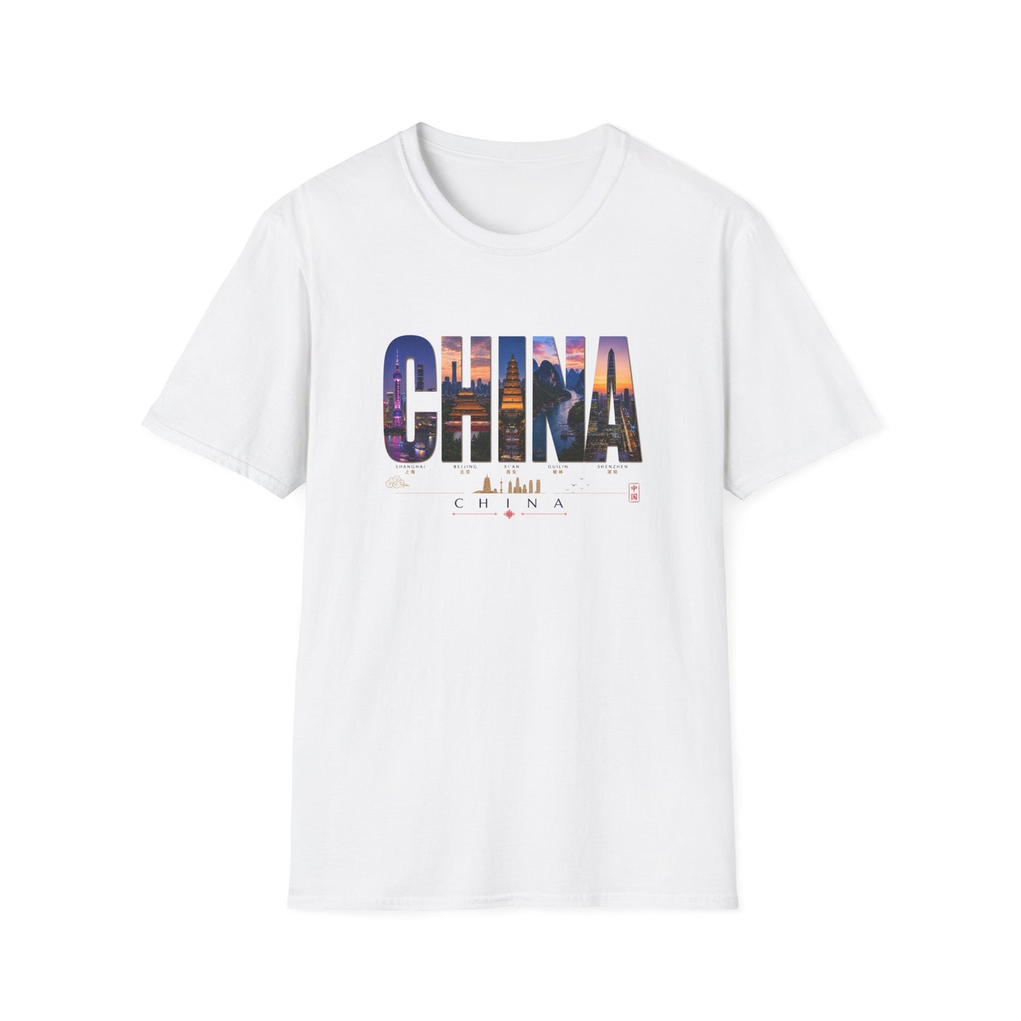 China Skyline Photo Tee — Travel Souvenir T-Shirt